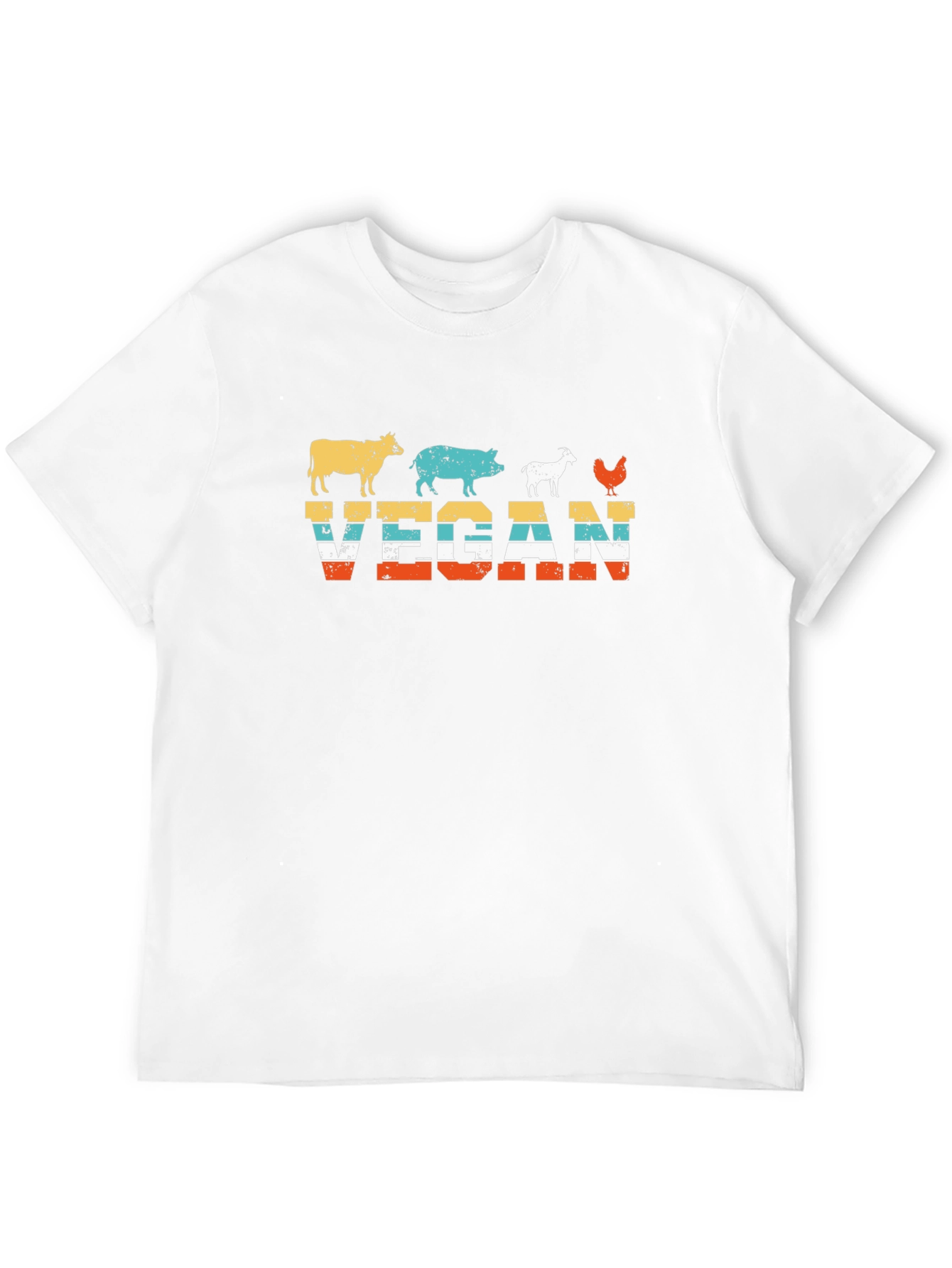 Vegan Retro Animal T-Shirt