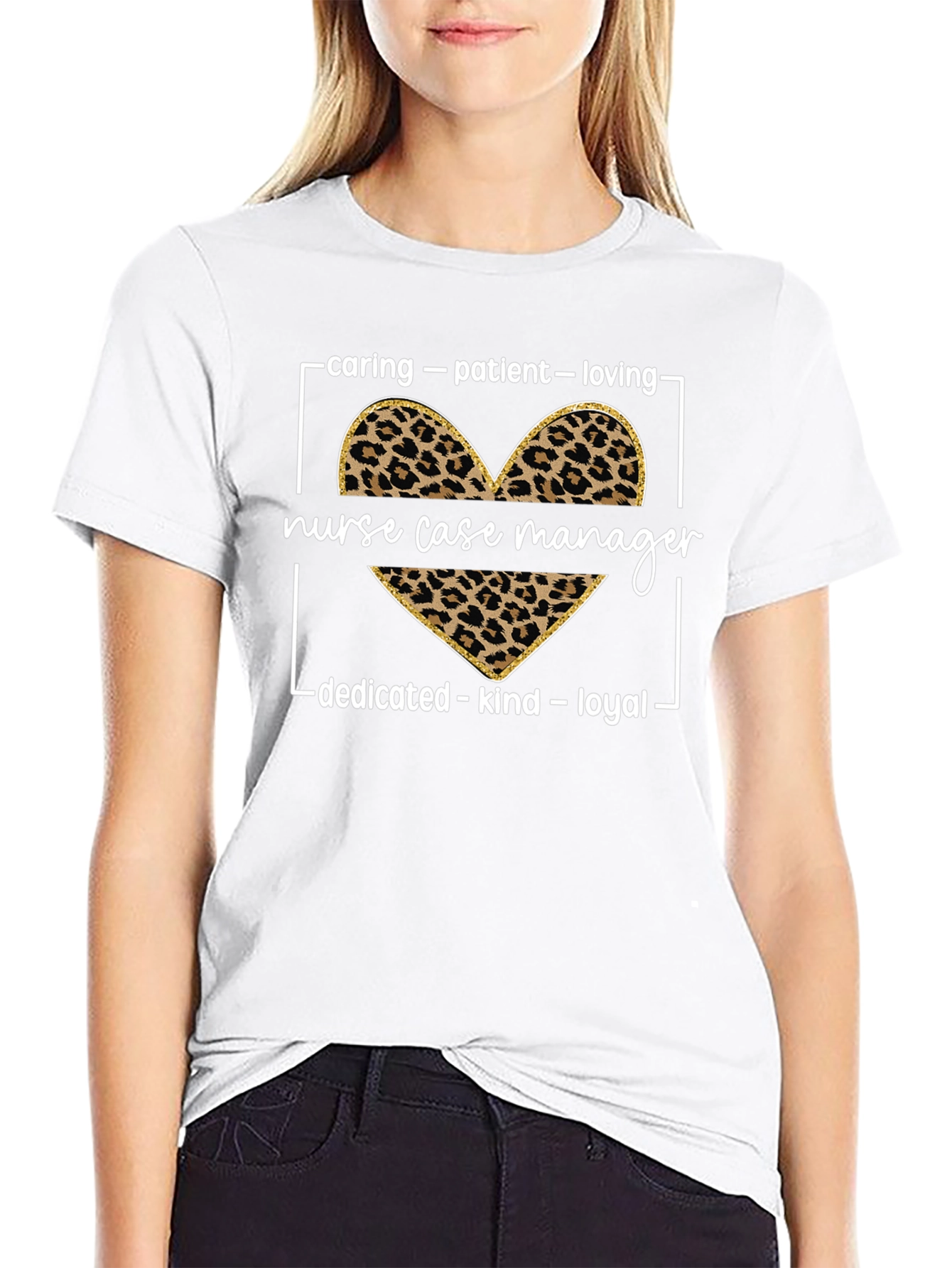 Nurse Case Manager Leopard Print T-Shirt