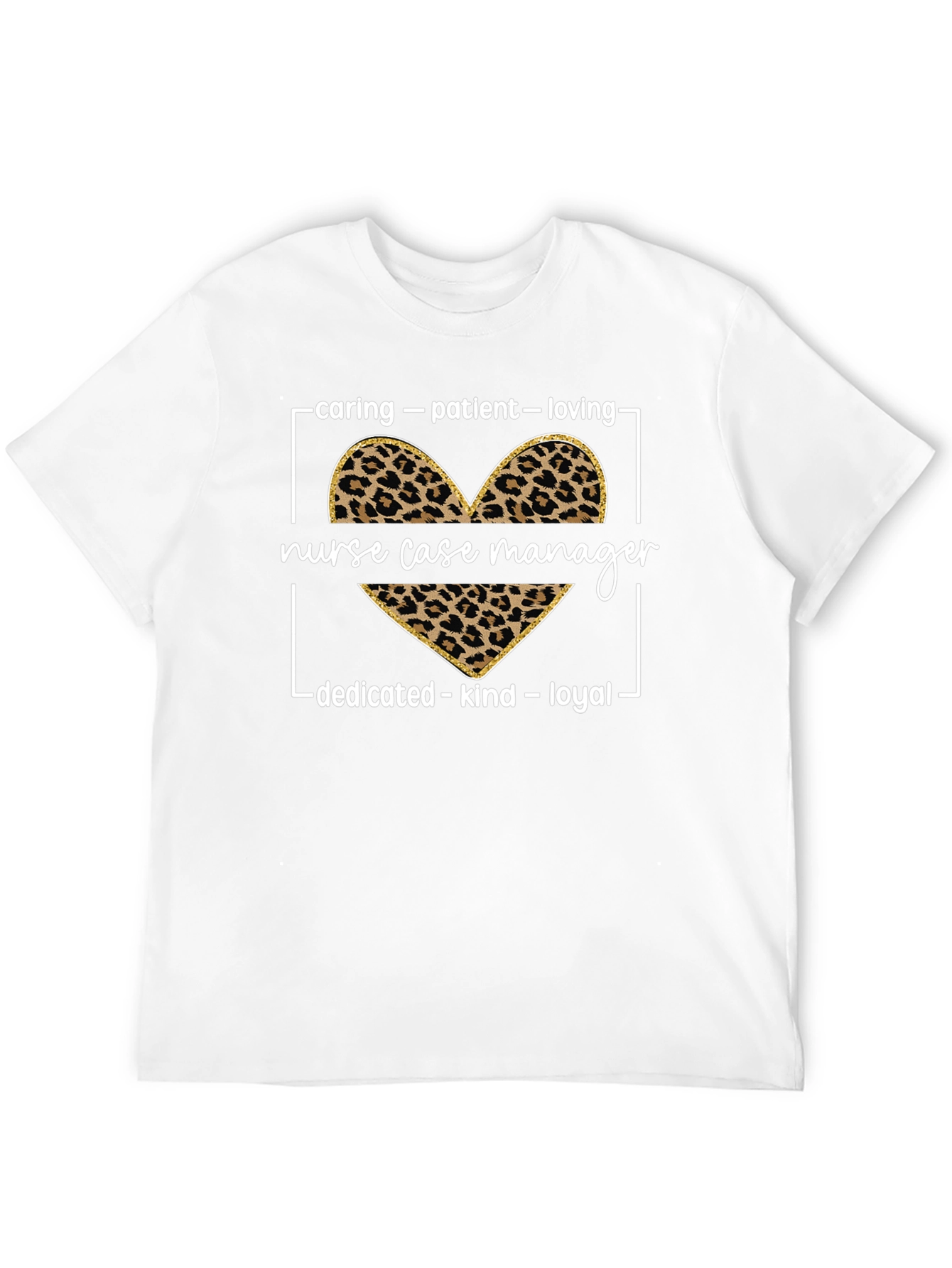 Nurse Case Manager Leopard Print T-Shirt