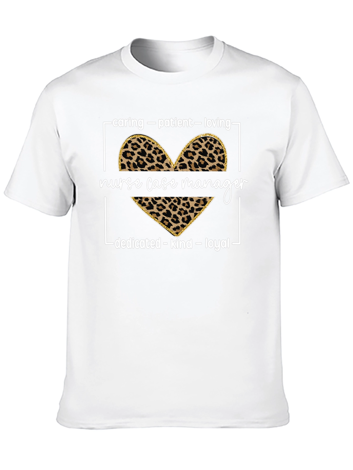 Nurse Case Manager Leopard Print T-Shirt