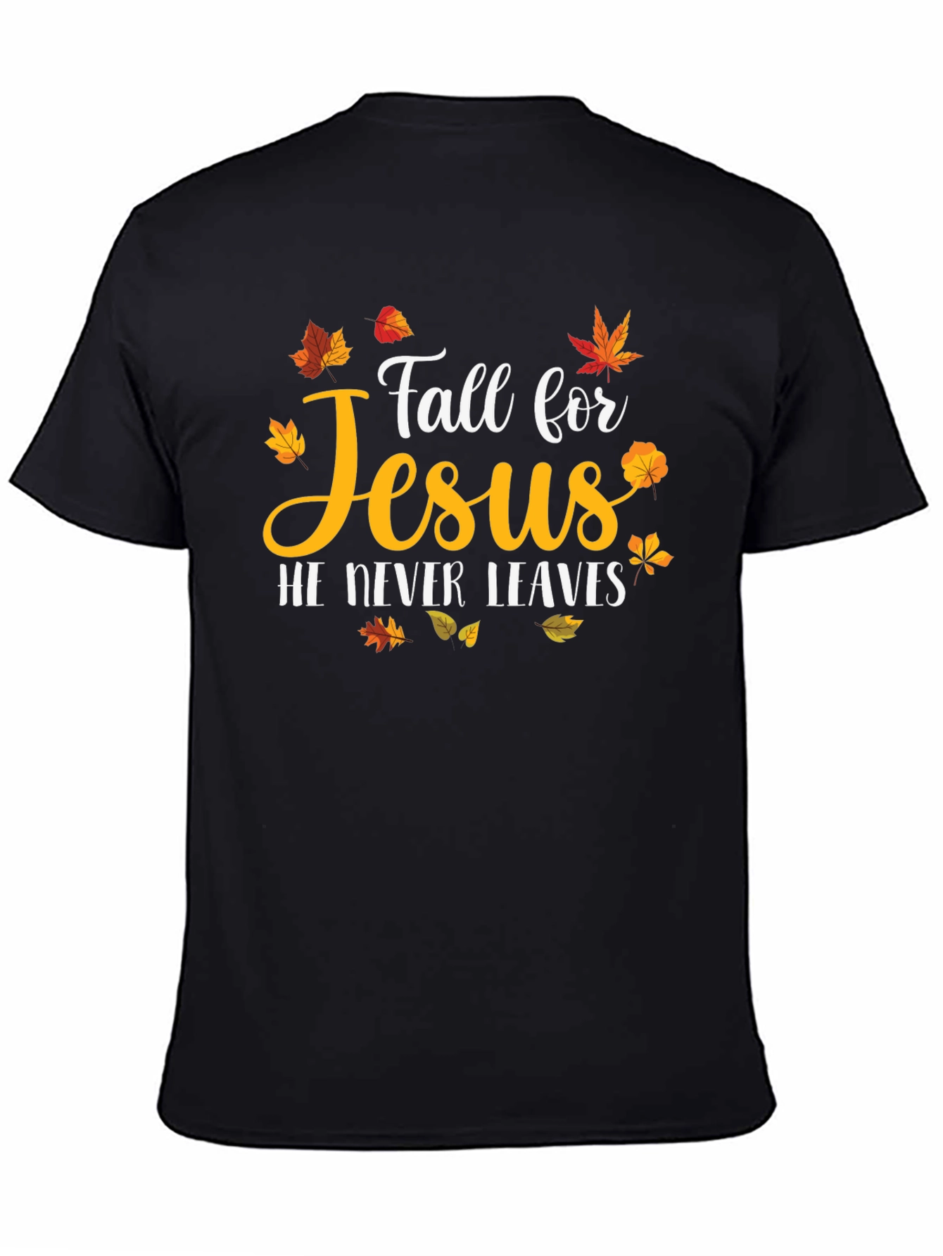 Fall For Jesus Black T-Shirt