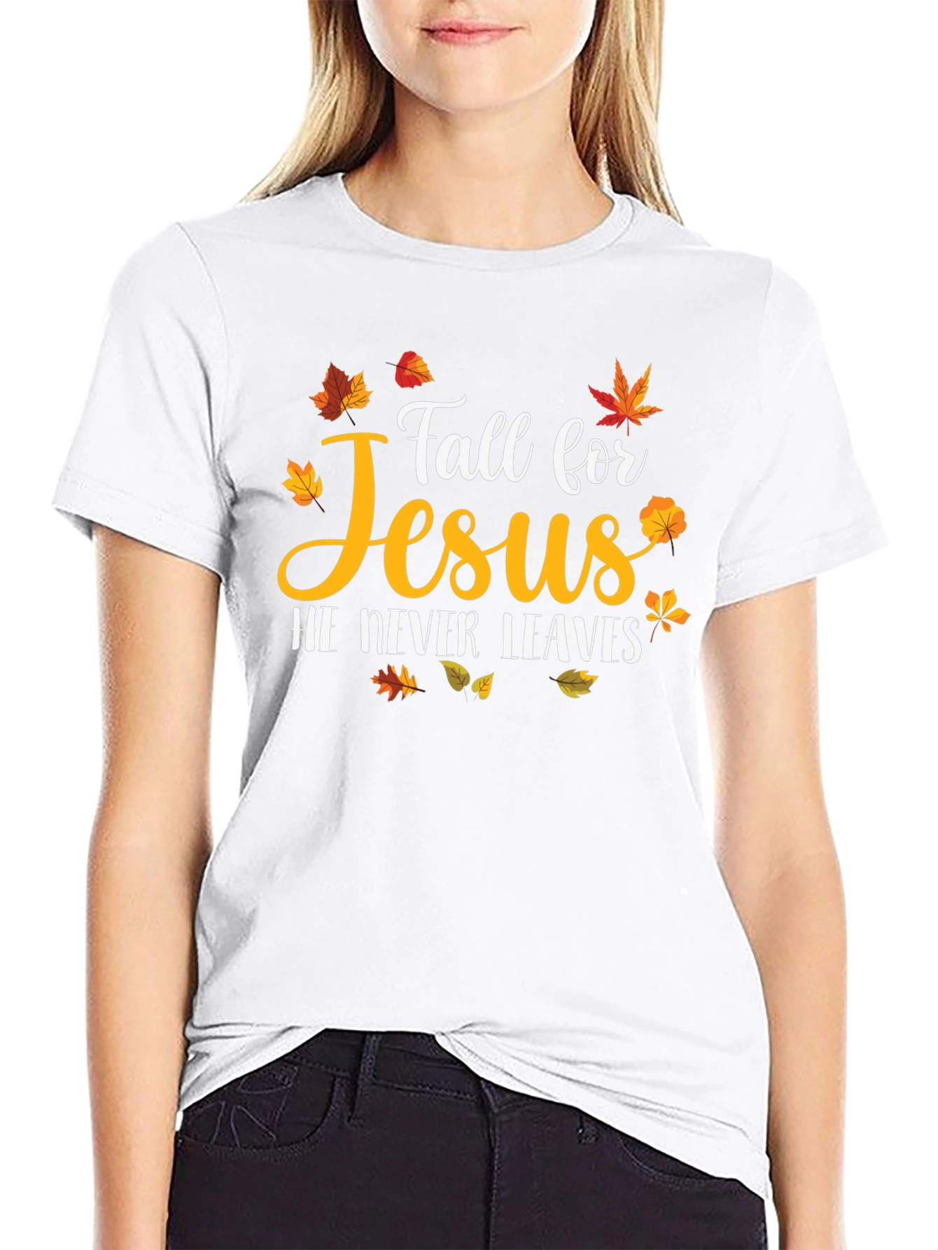 Fall For Jesus Black T-Shirt