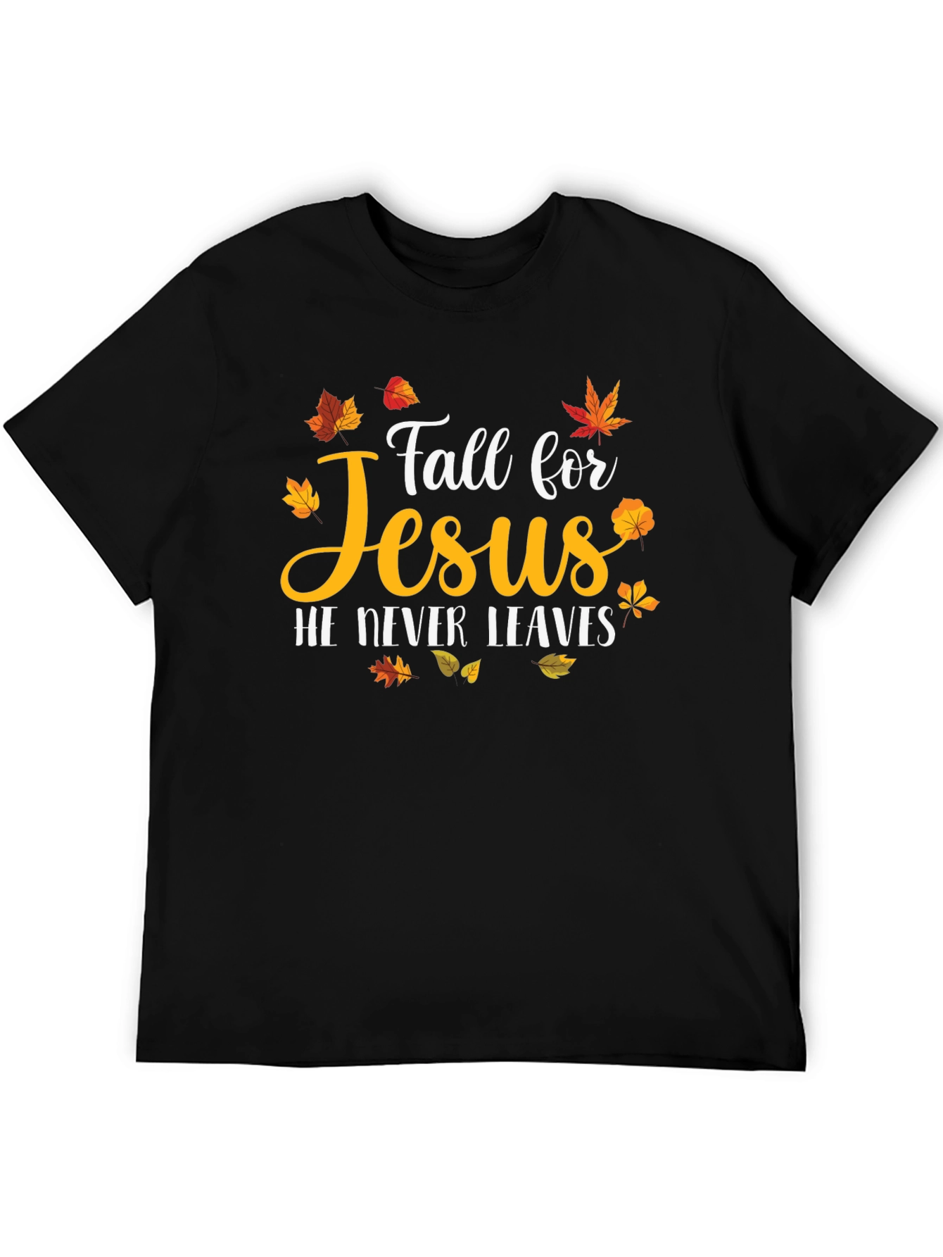 Fall For Jesus Black T-Shirt