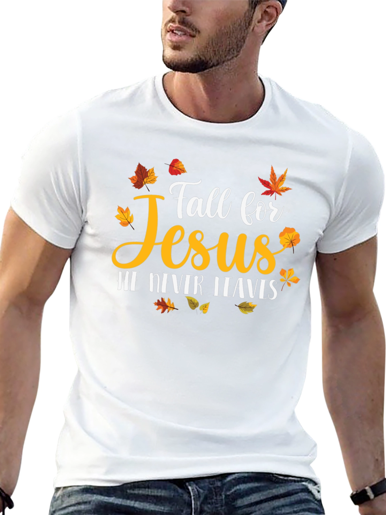 Fall For Jesus Black T-Shirt