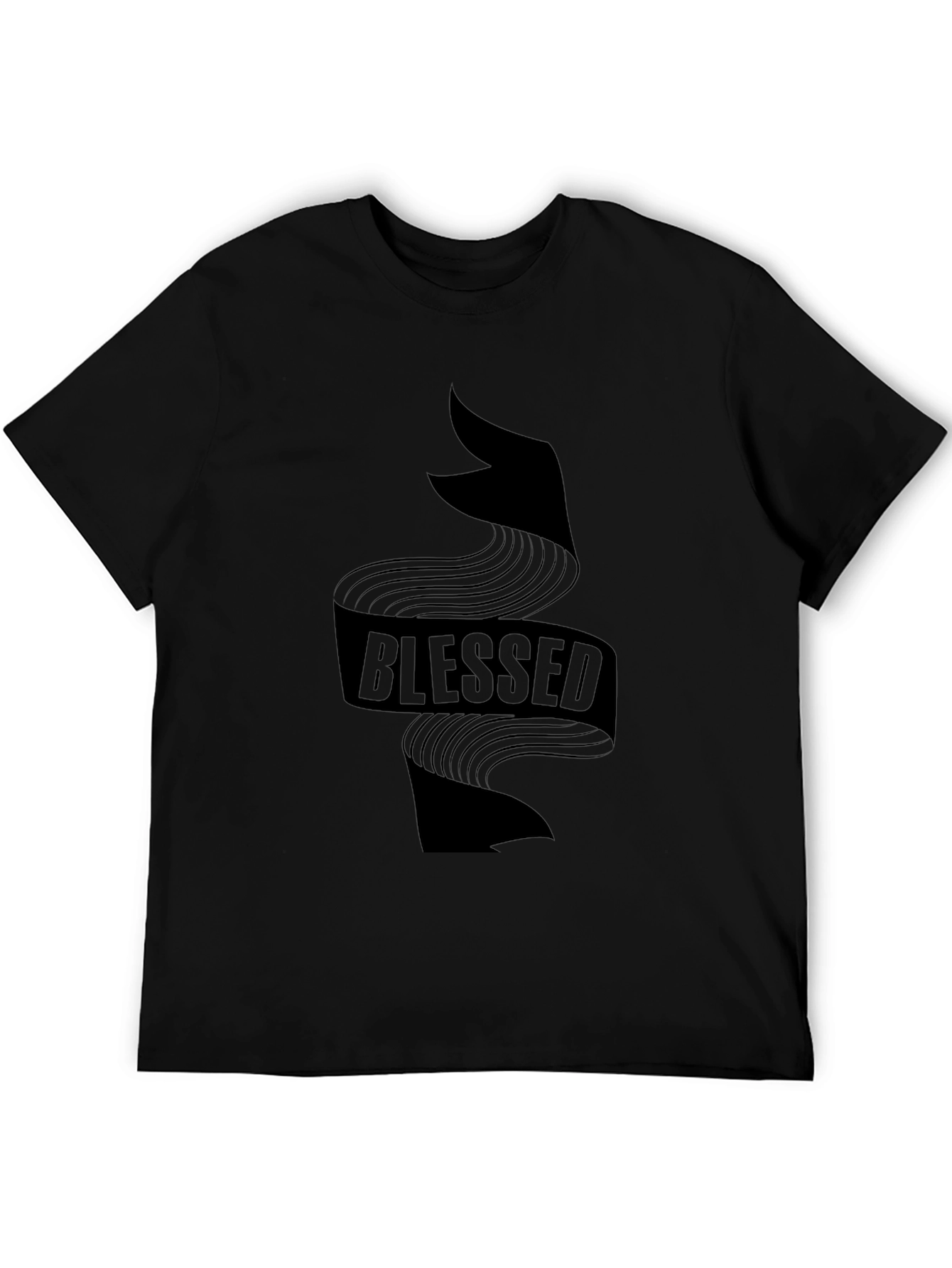 Blessed Graphic Print Crewneck T-Shirt
