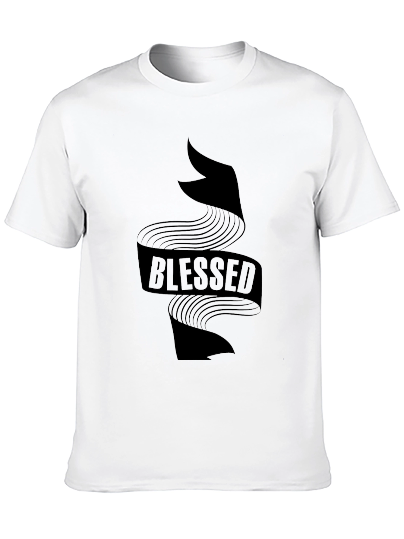 Blessed Graphic Print Crewneck T-Shirt