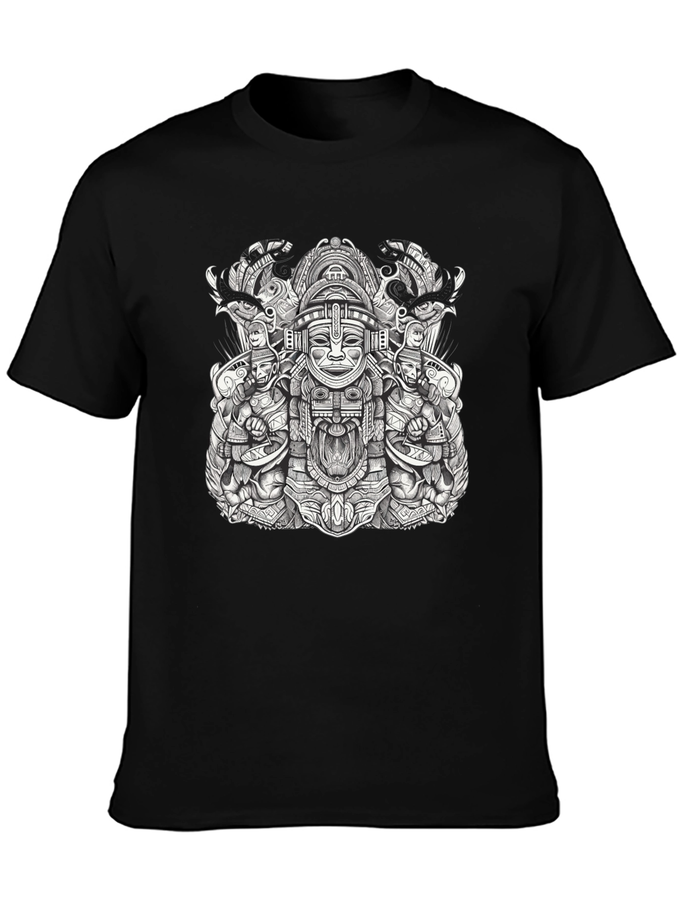 Tribal Art Black T-Shirt