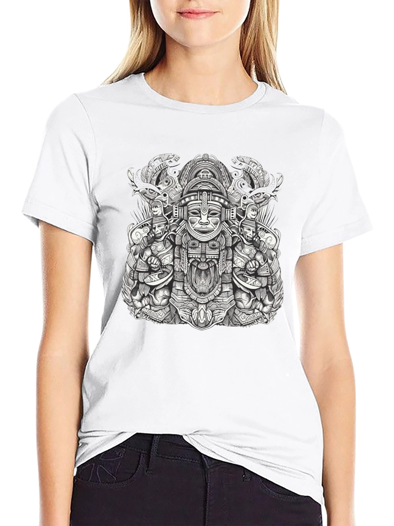Tribal Art Black T-Shirt