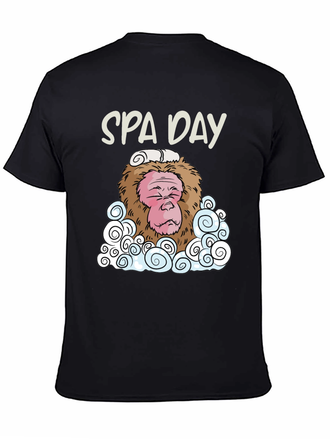 Spa Day Monkey Graphic T-Shirt