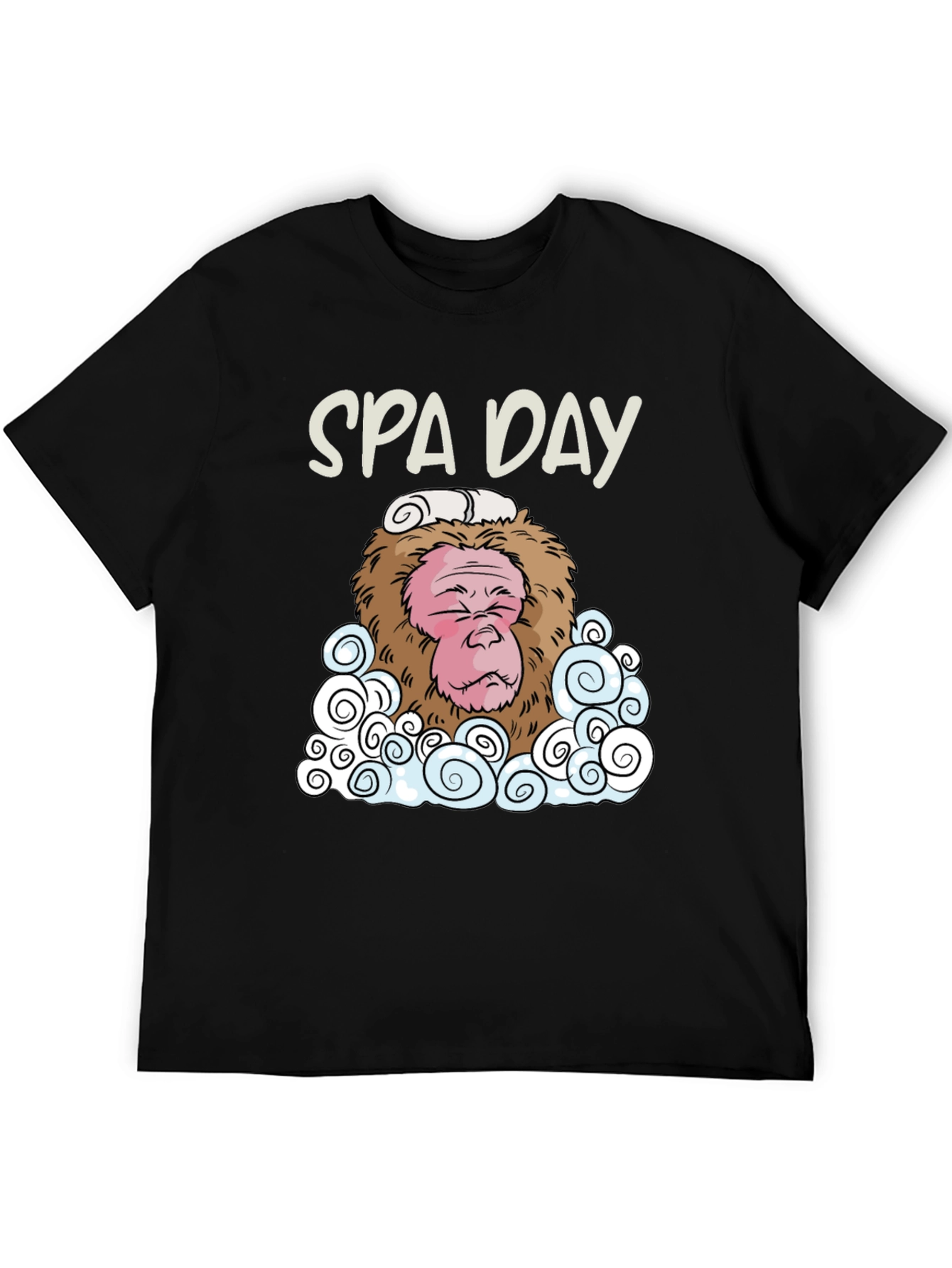 Spa Day Monkey Graphic T-Shirt
