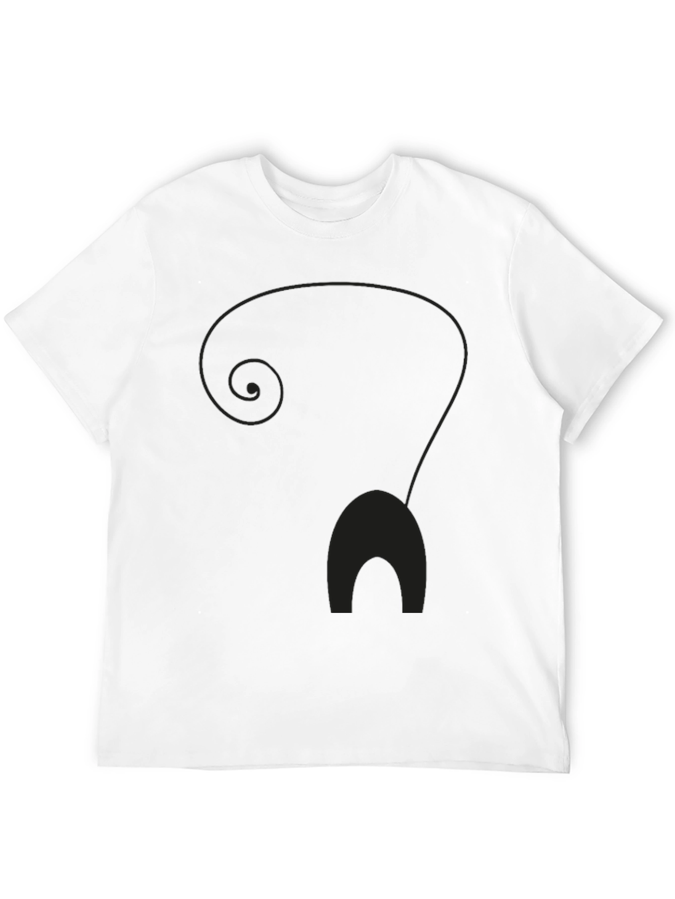 Mens Black Cat Silhouette Graphic T-Shirt
