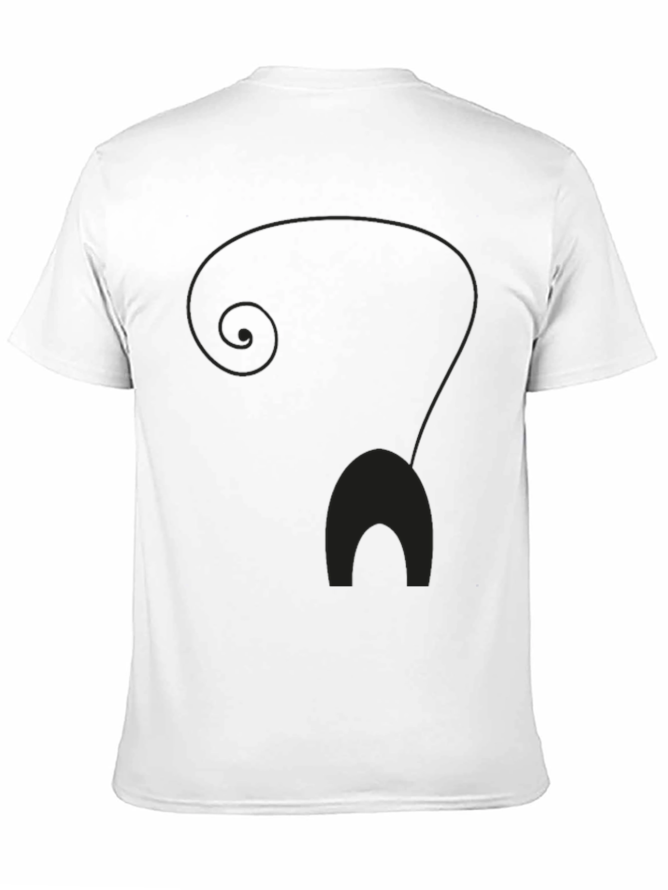 Mens Black Cat Silhouette Graphic T-Shirt