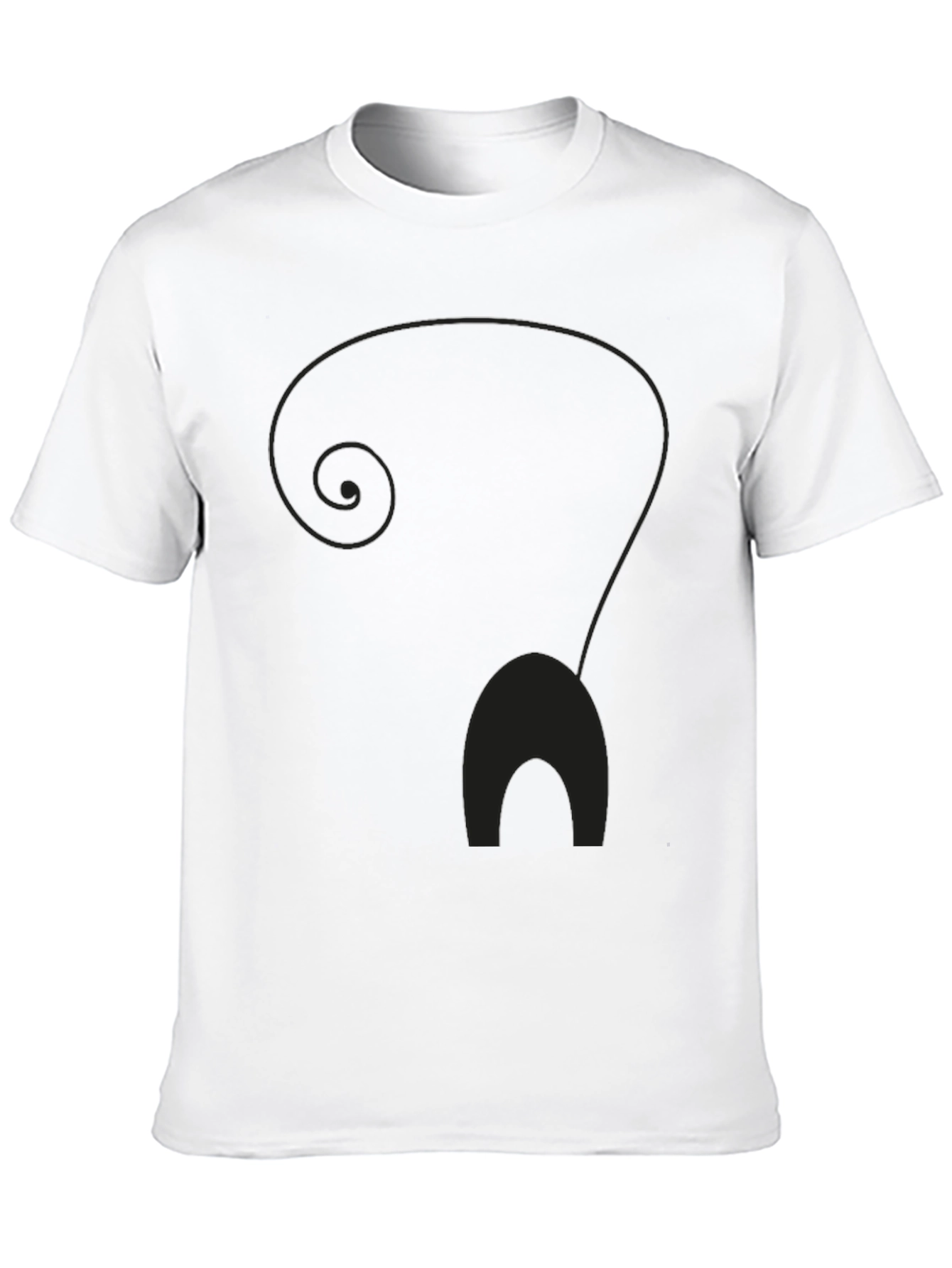 Mens Black Cat Silhouette Graphic T-Shirt