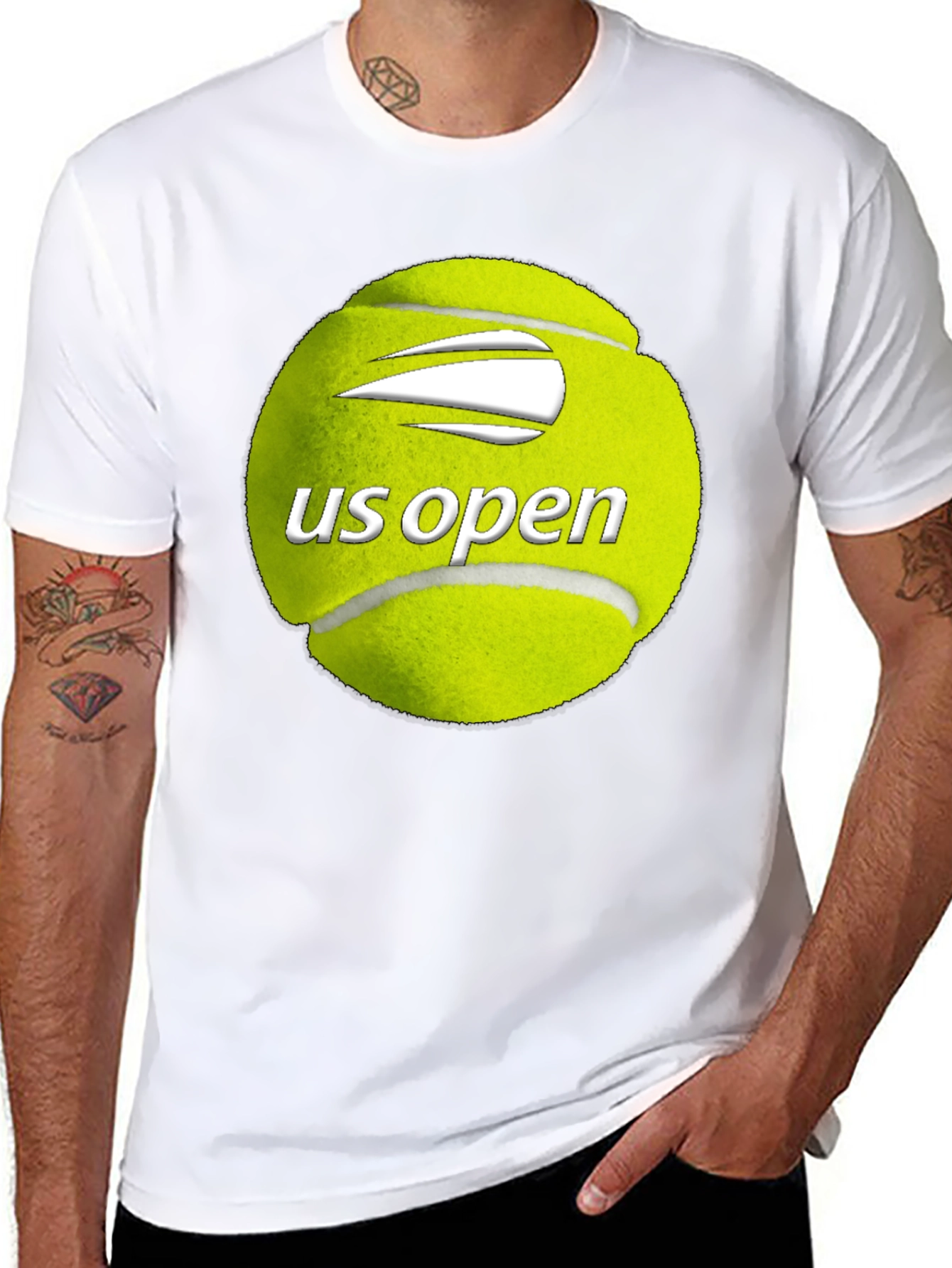 US Open Tennis Ball Graphic T-Shirt