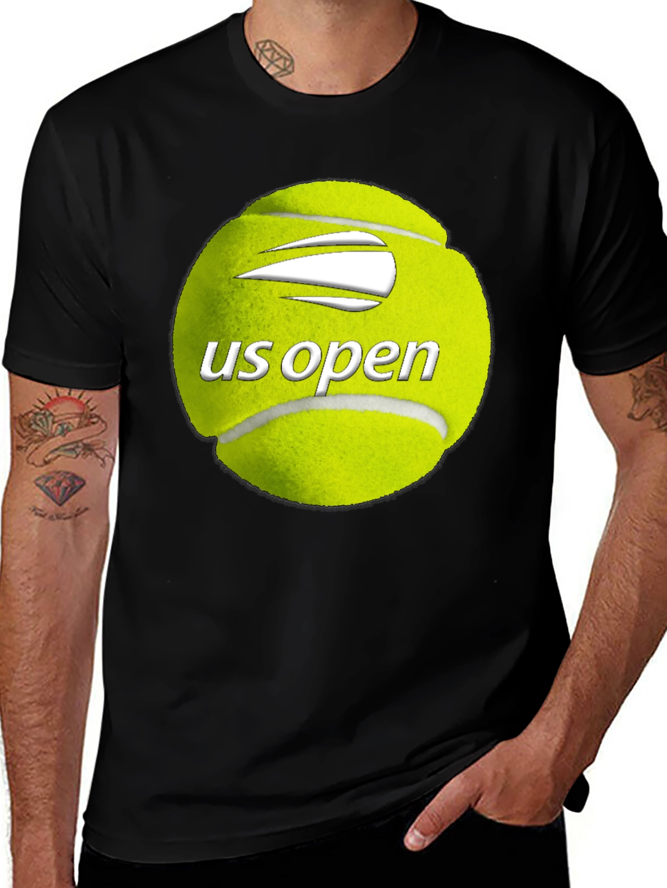 US Open Tennis Ball Graphic T-Shirt