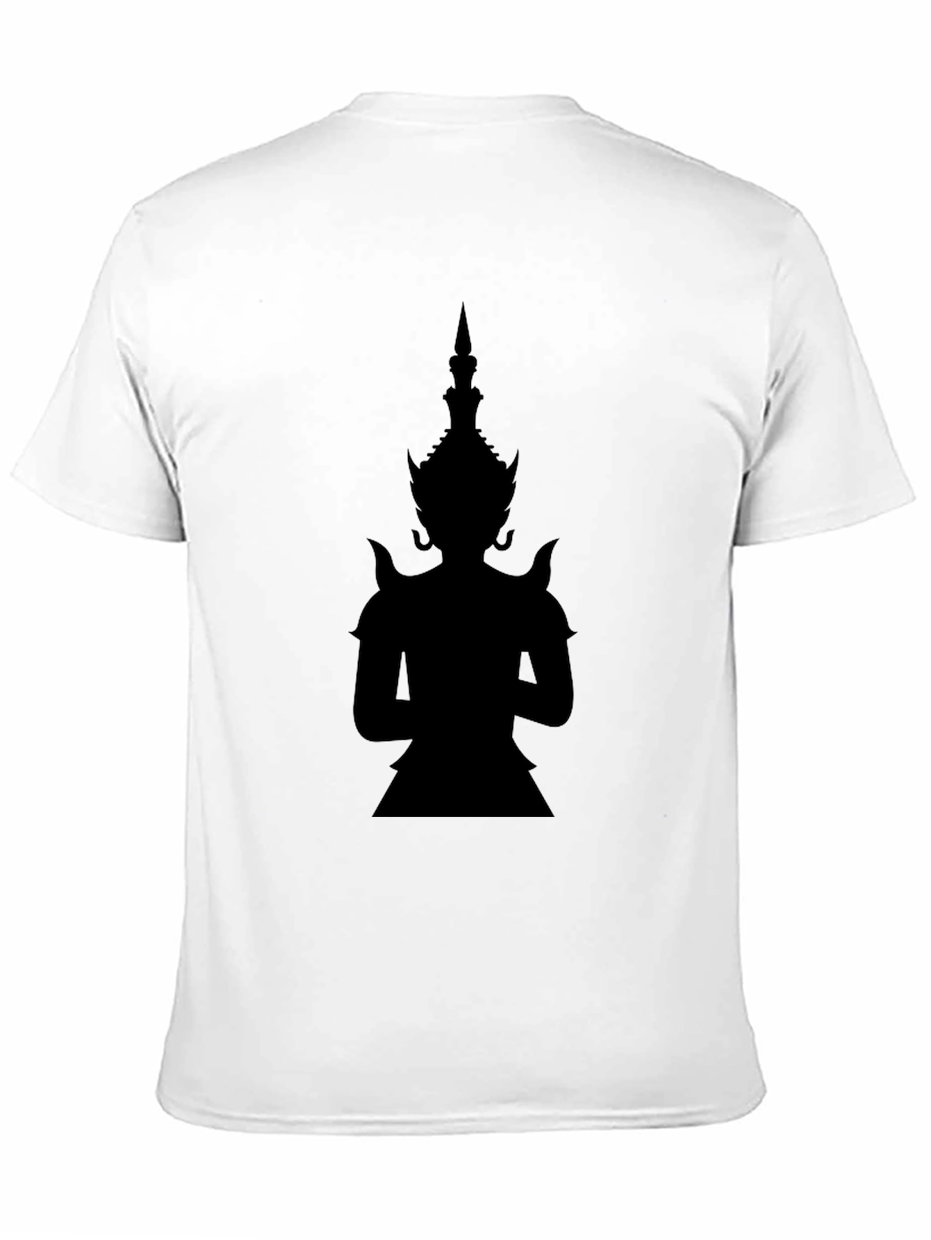 Silhouette Asian Deity Black T-Shirt
