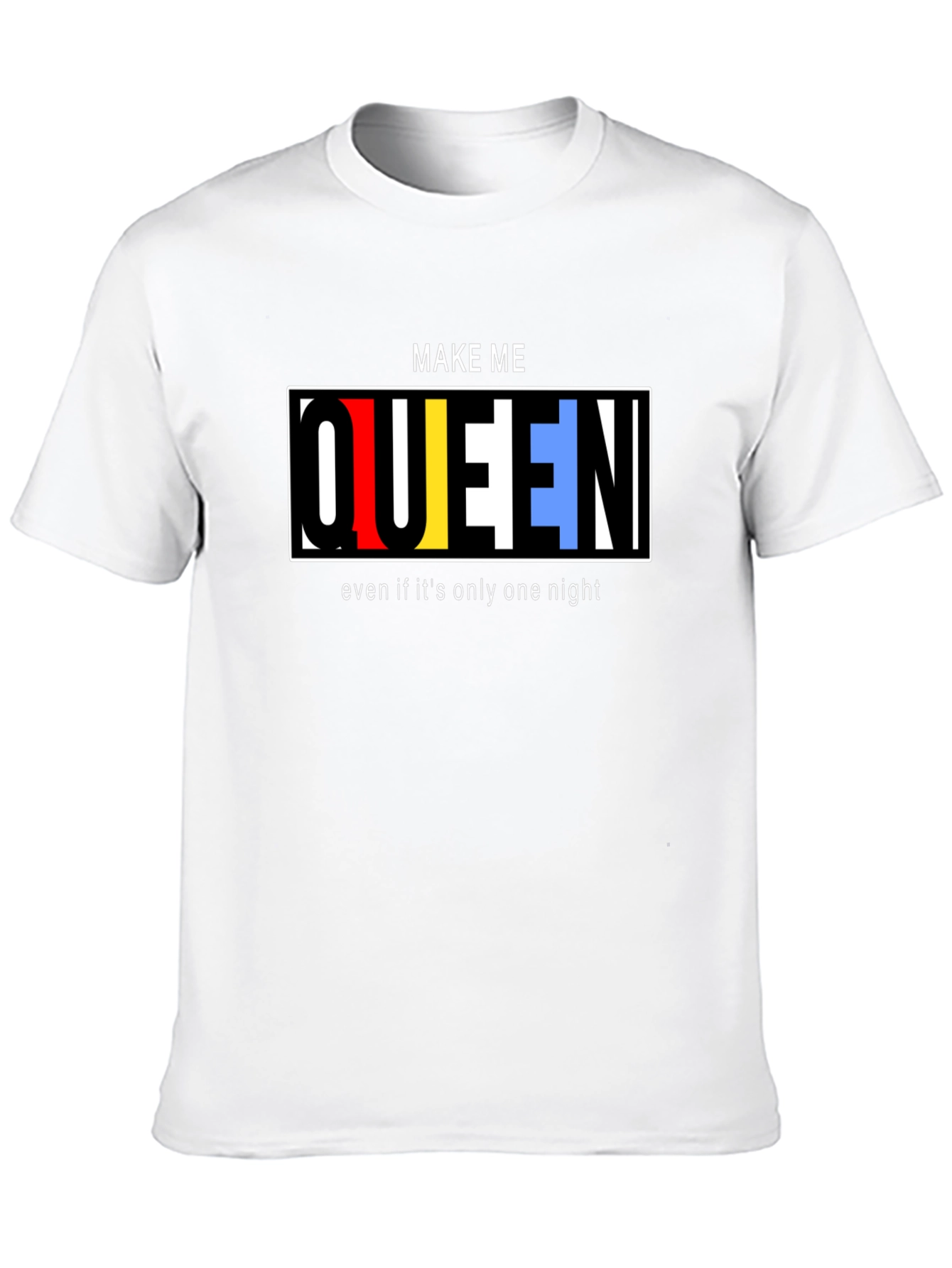Make Me Queen Graphic T-Shirt - Black