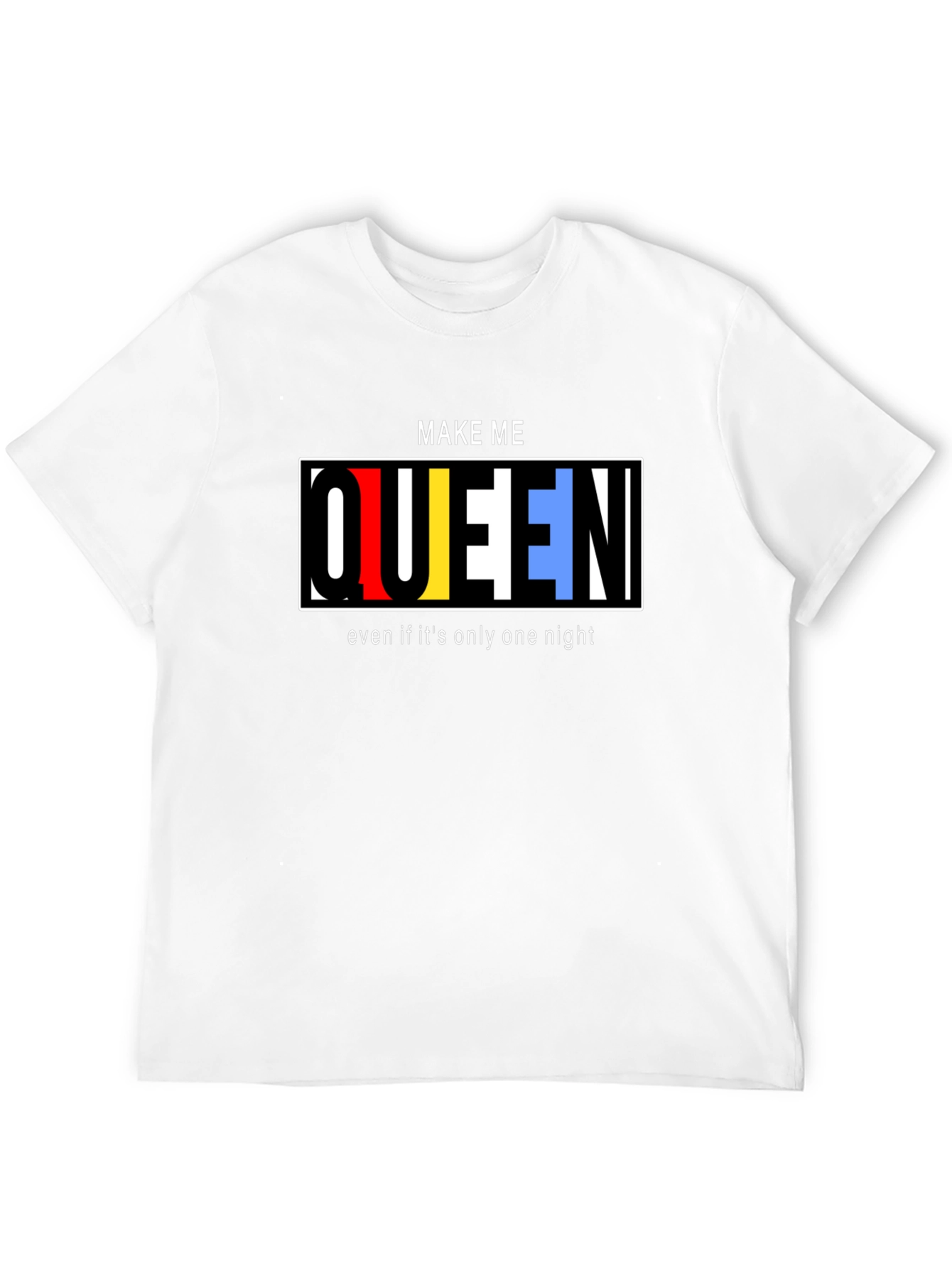 Make Me Queen Graphic T-Shirt - Black