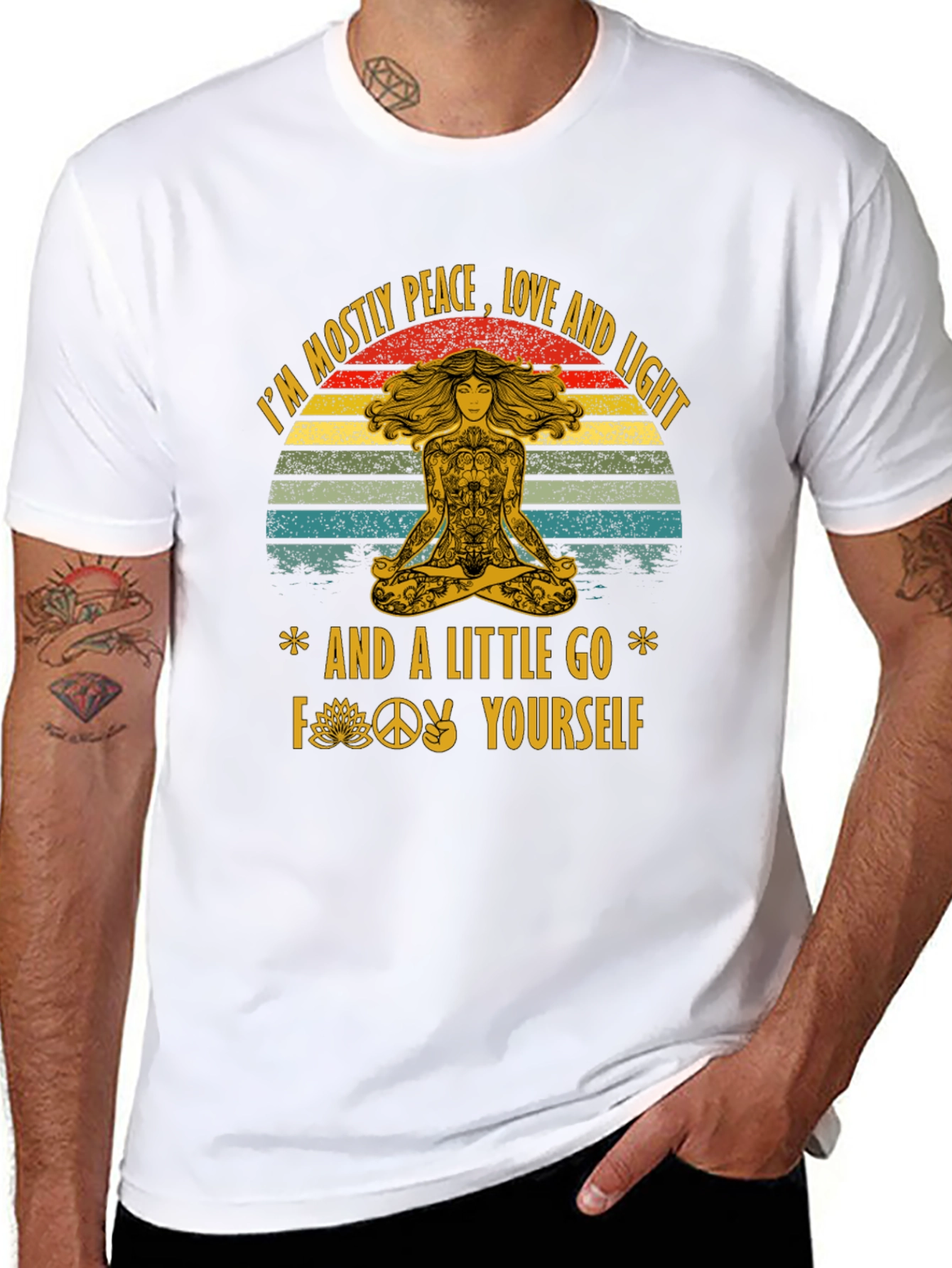 Peace Love and Light Graphic T-Shirt