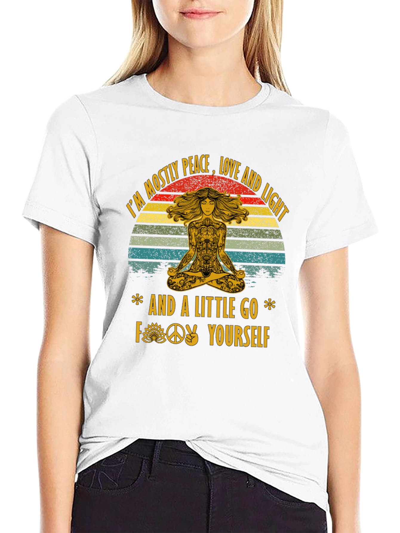 Peace Love and Light Graphic T-Shirt