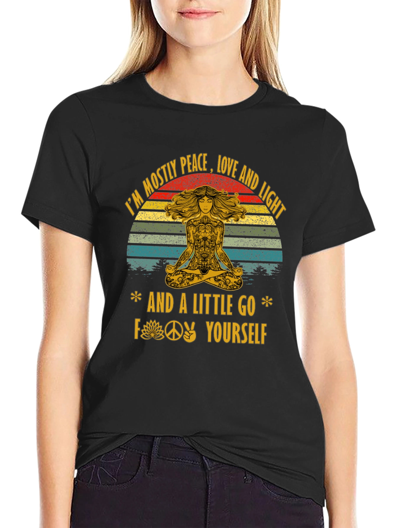 Peace Love and Light Graphic T-Shirt
