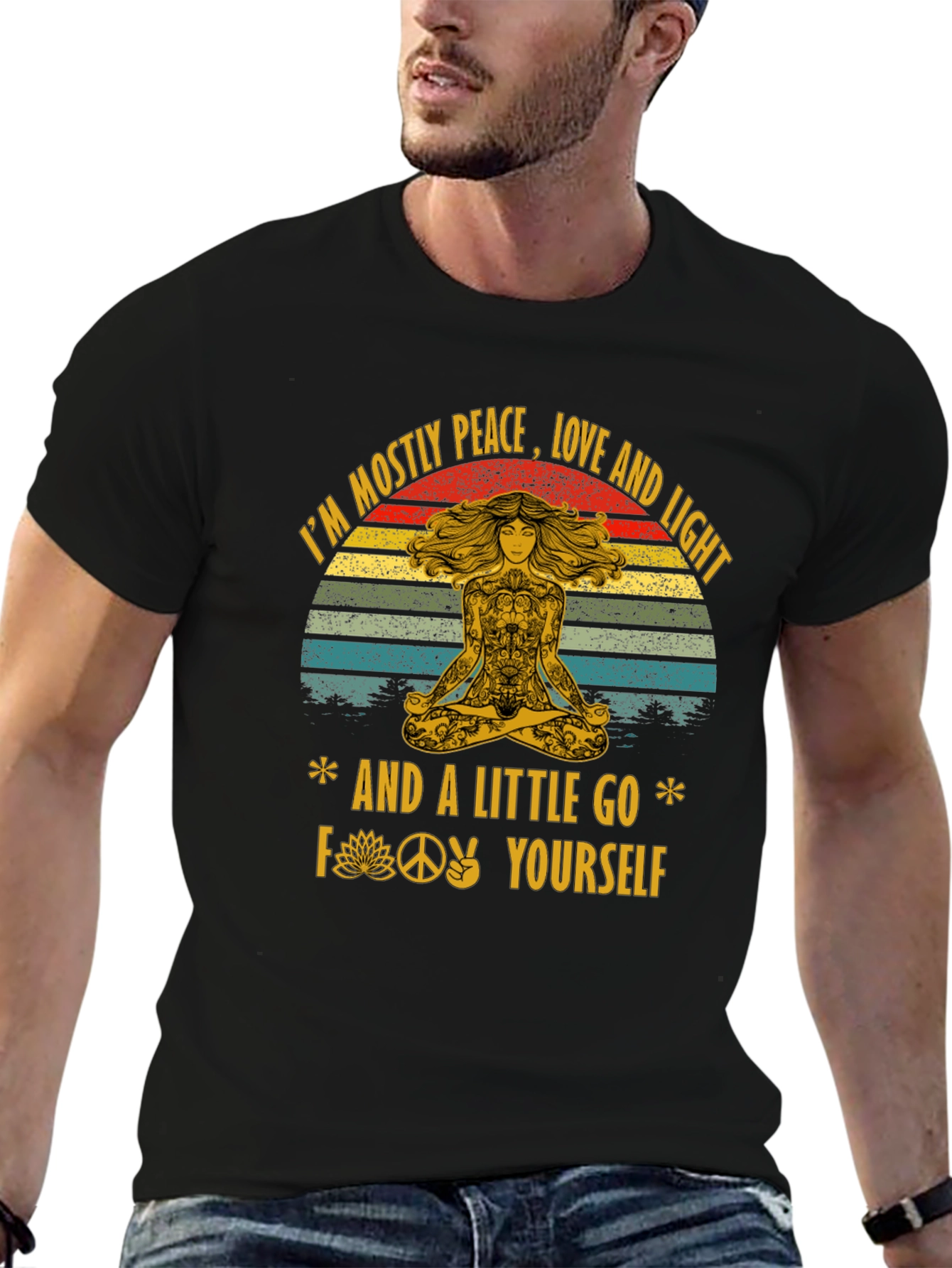Peace Love and Light Graphic T-Shirt