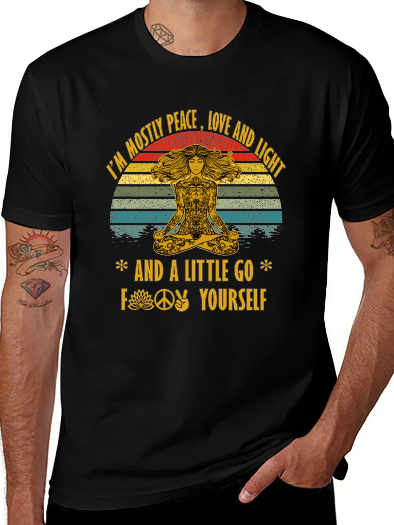 Peace Love and Light Graphic T-Shirt