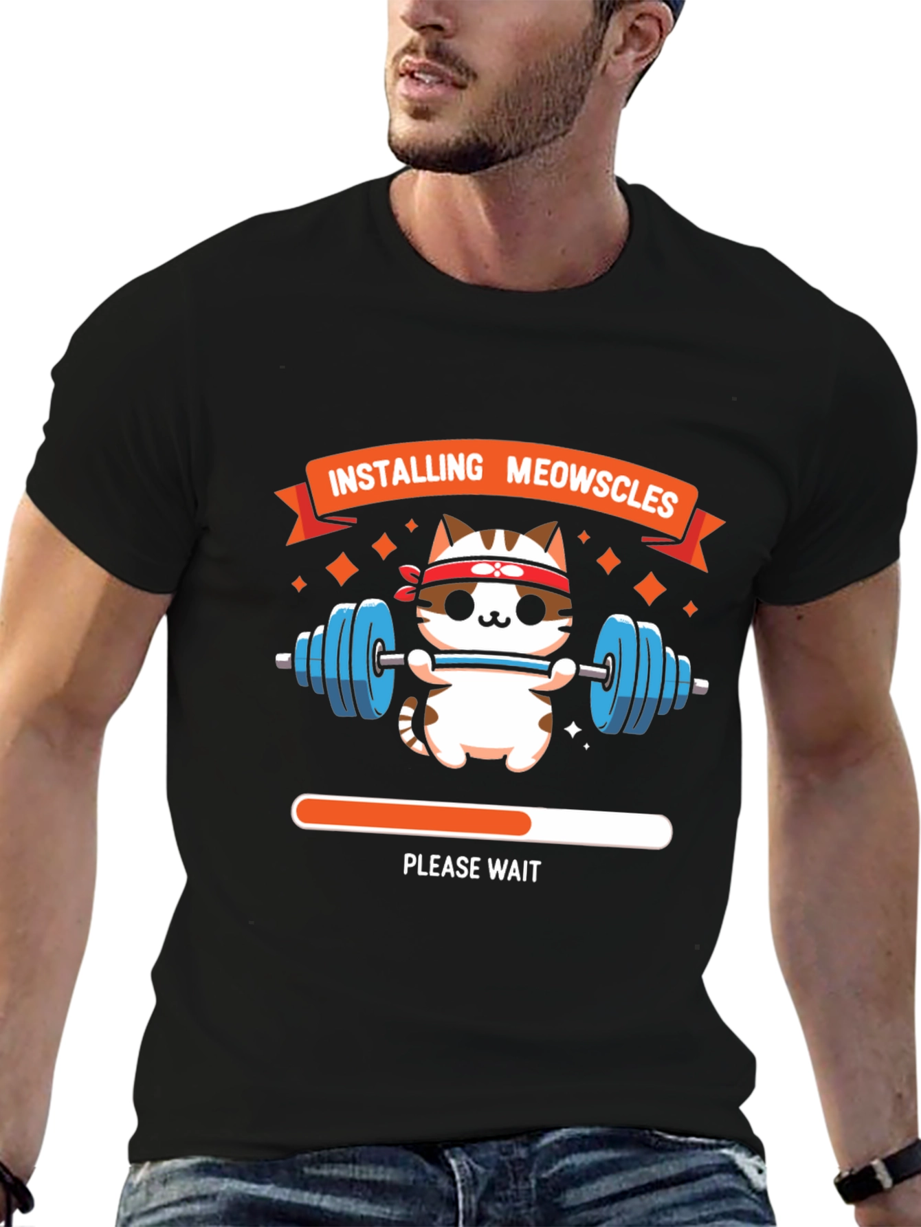 Installing Meowscles Cat Gym T-Shirt