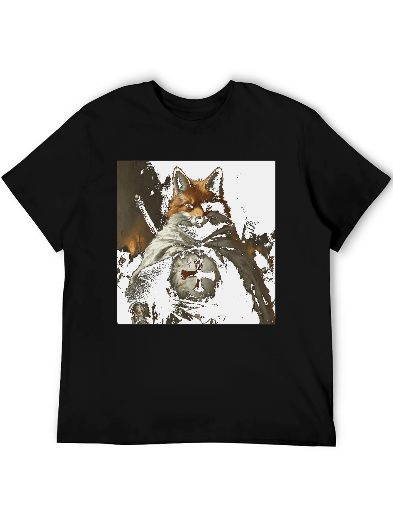 Fox Knight T-Shirt - Unique Graphic Tee
