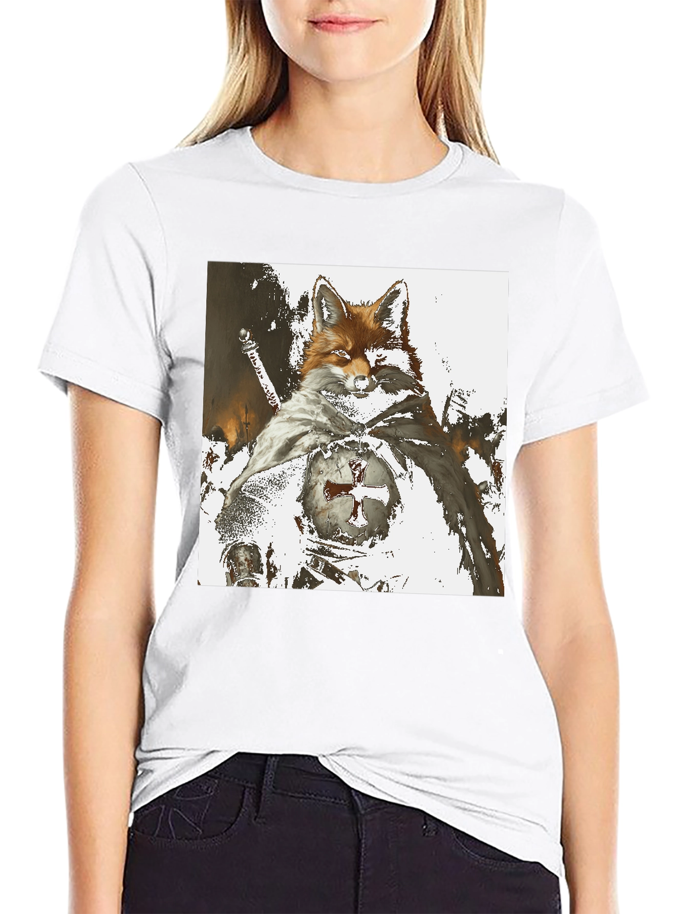 Fox Knight T-Shirt - Unique Graphic Tee