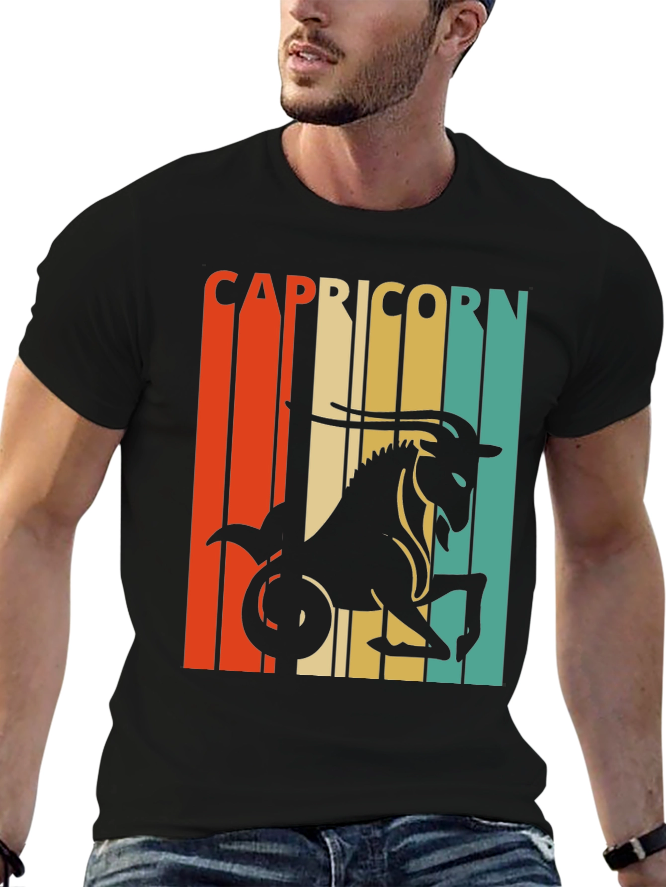 Retro Capricorn Zodiac T-Shirt