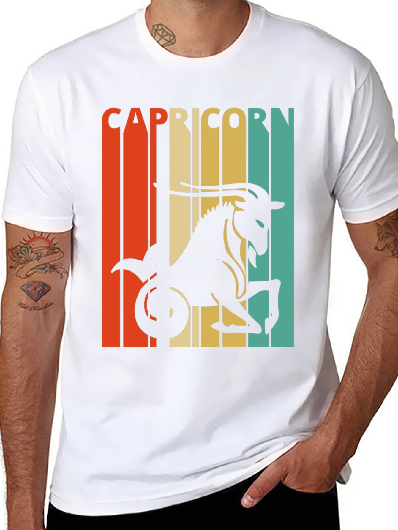 Retro Capricorn Zodiac T-Shirt