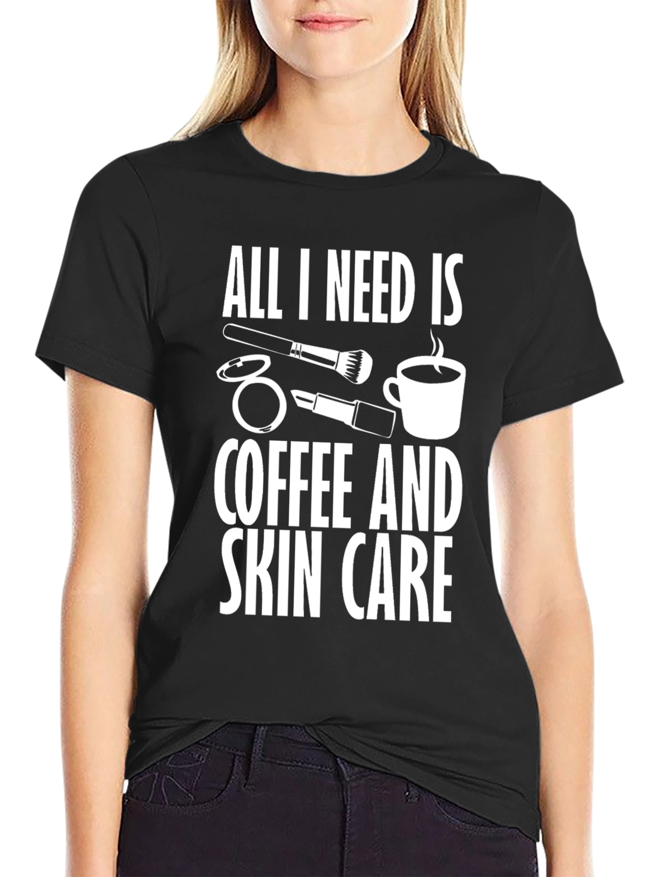 Coffee & Skincare T-Shirt | Novelty Graphic Tee