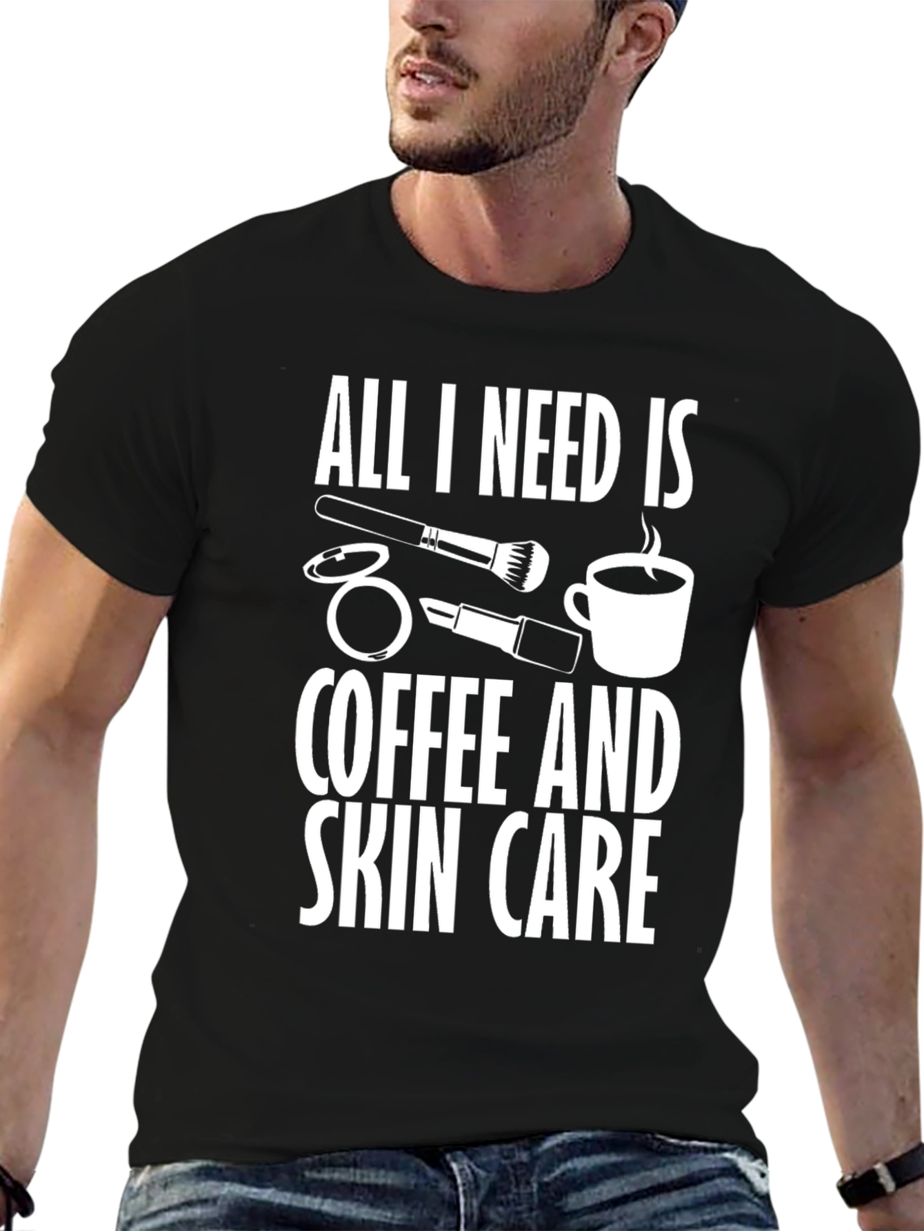 Coffee & Skincare T-Shirt | Novelty Graphic Tee