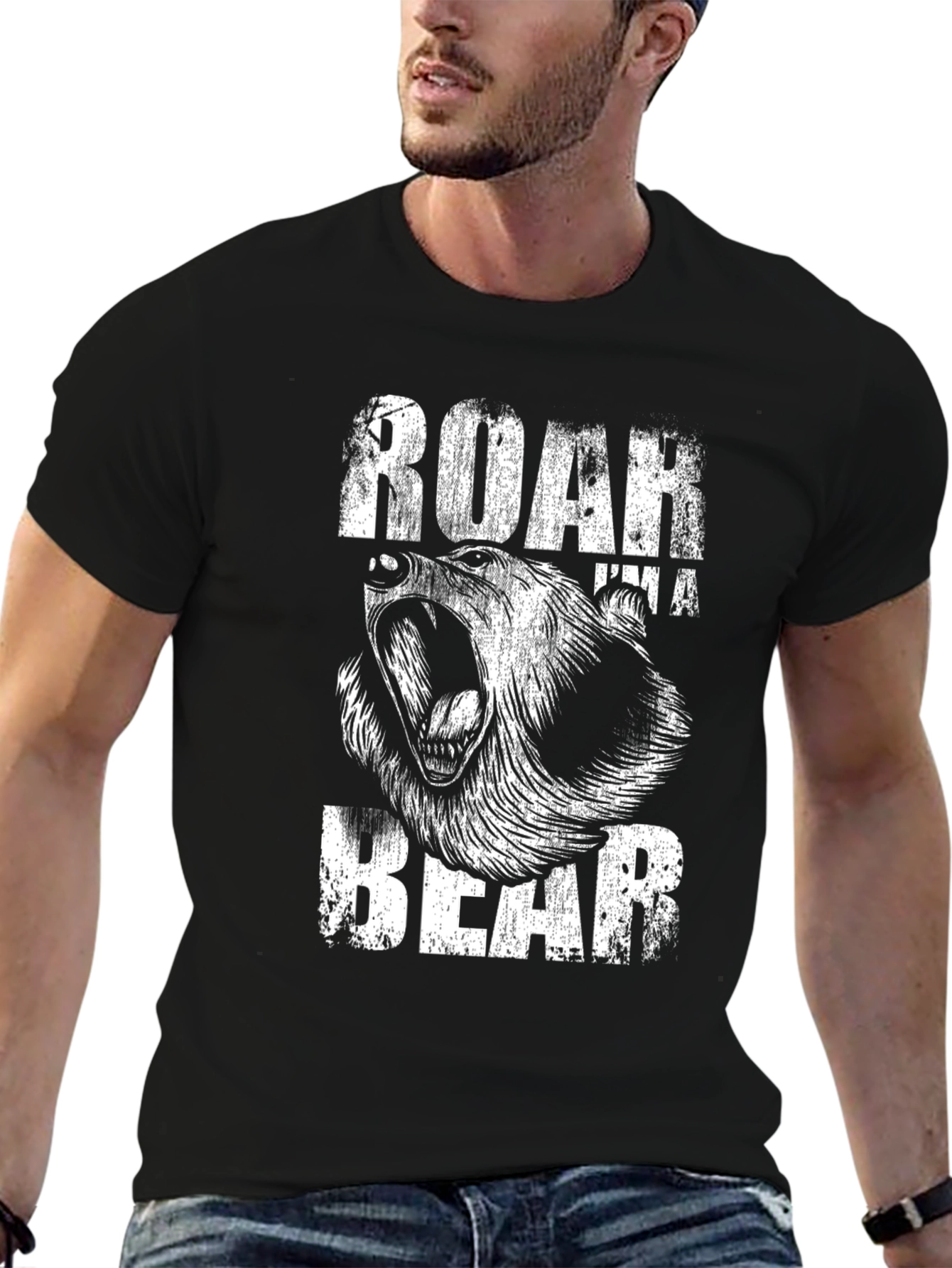 Roar Im a Bear Graphic T-Shirt