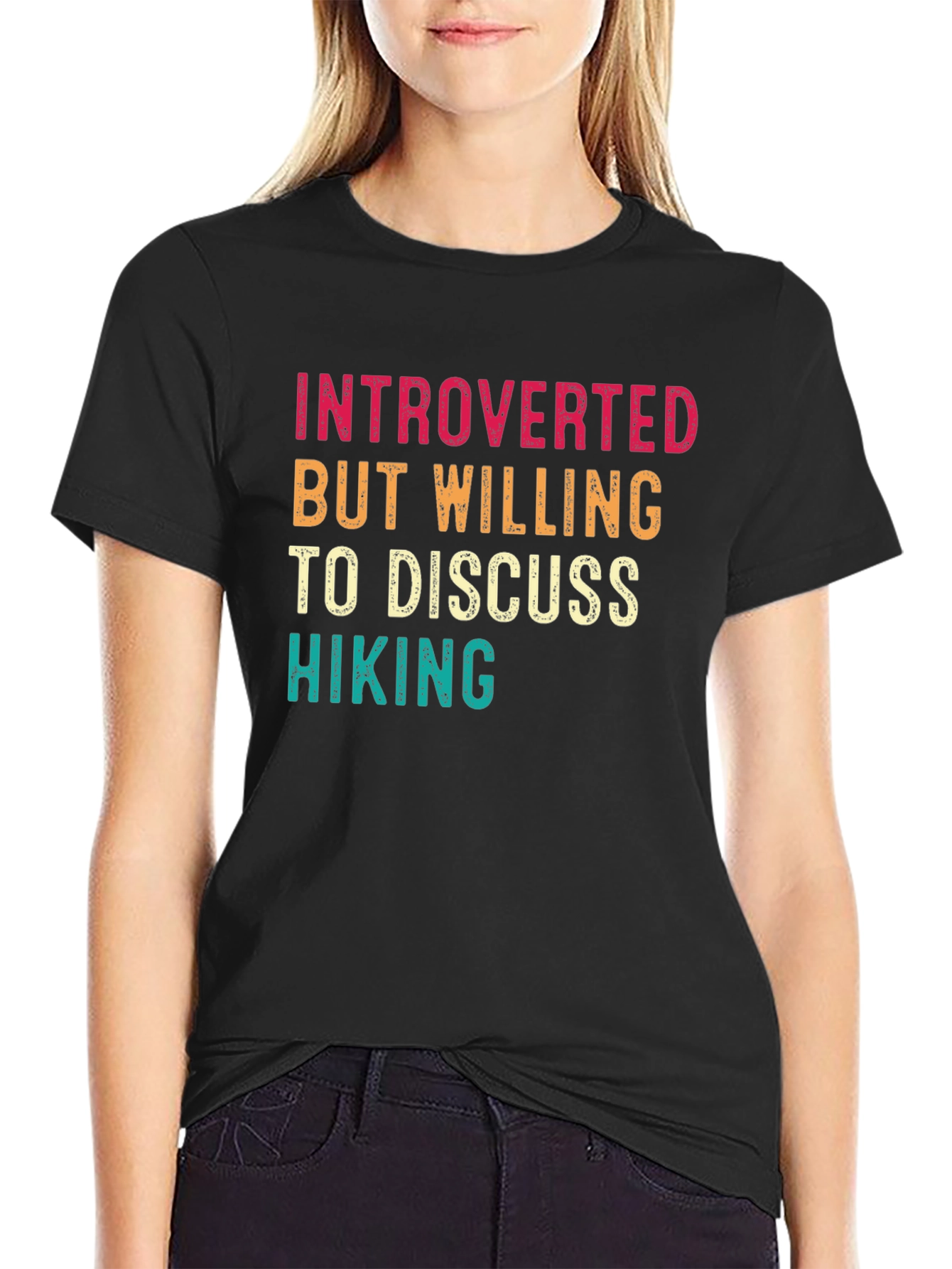 Introverted Hiking T-Shirt - Funny Hiker Tee