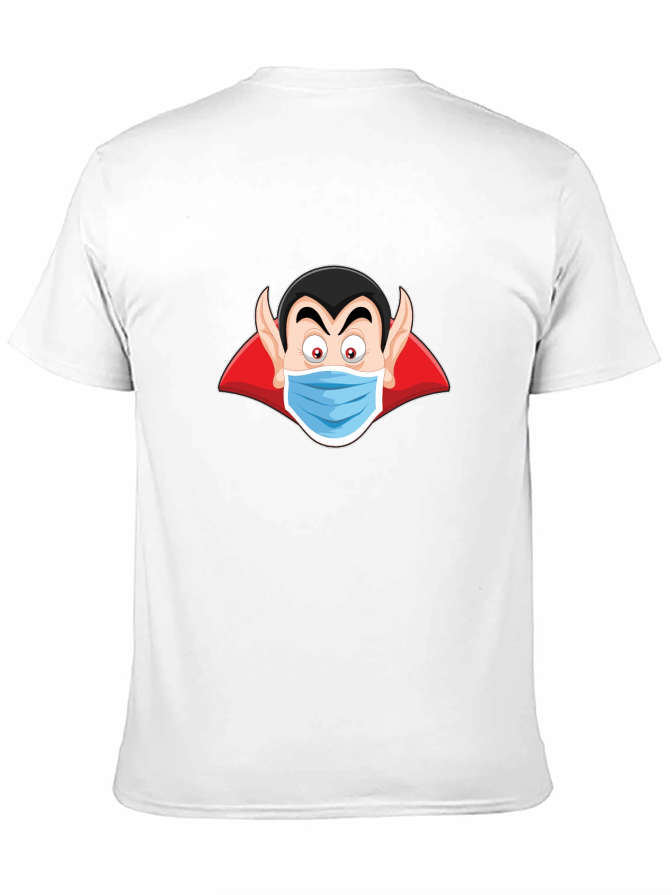Vampire Mask Graphic Tee - Spooky Season Style