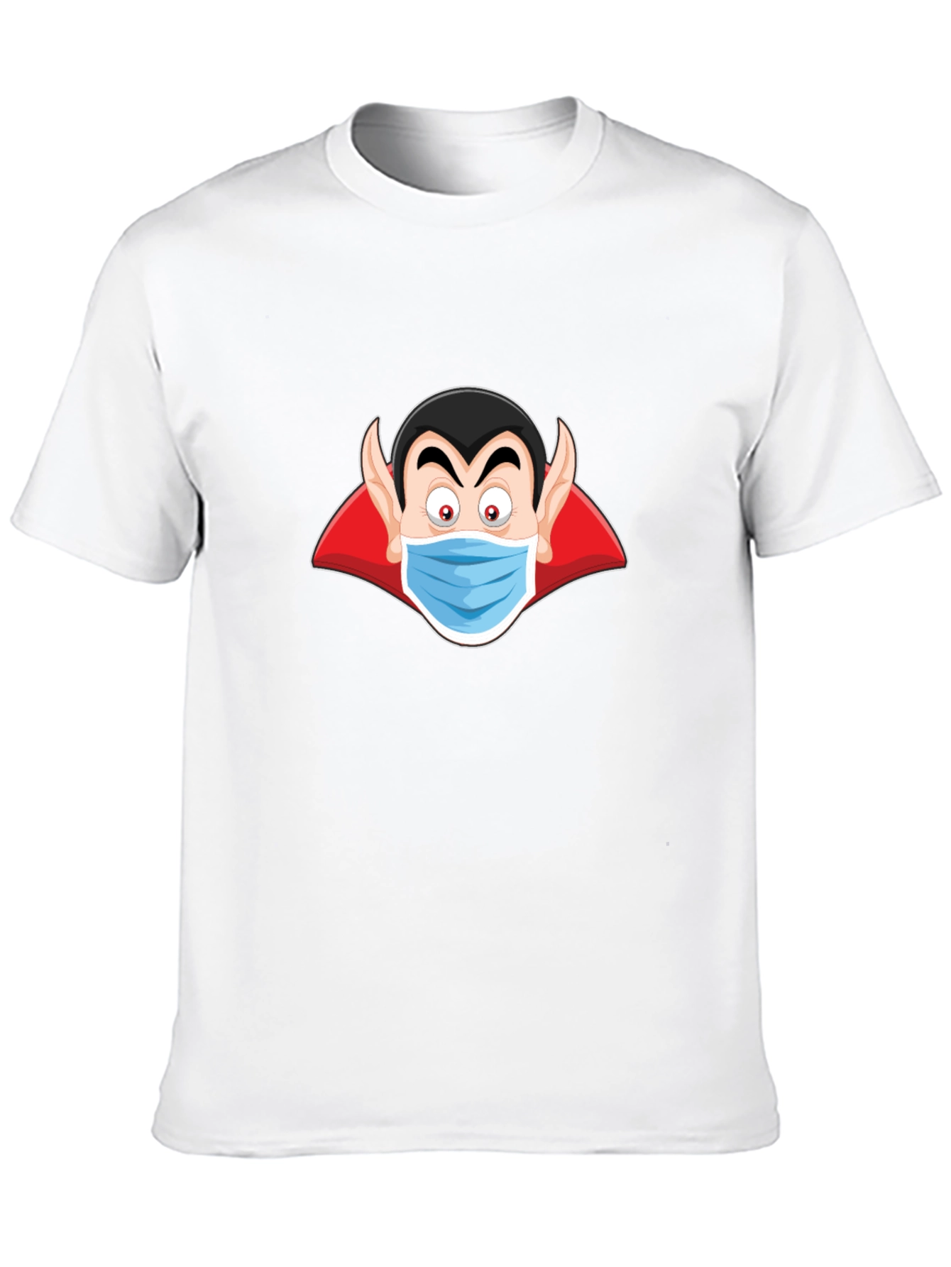 Vampire Mask Graphic Tee - Spooky Season Style