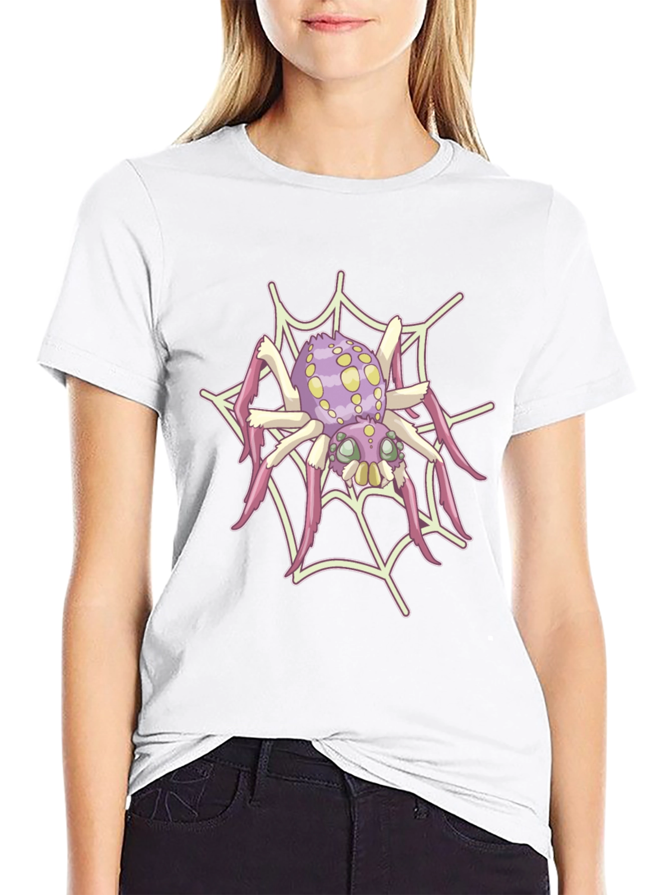Spider Web Graphic Tee - Fun & Unique Design