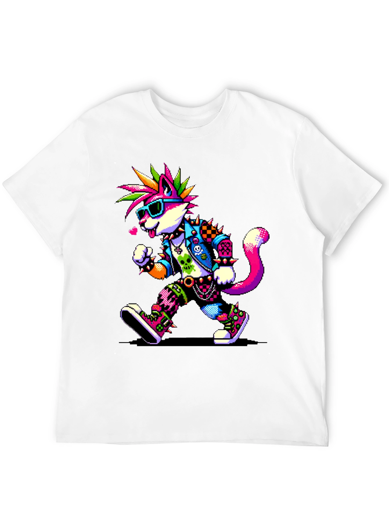Punk Rock Cat T-Shirt