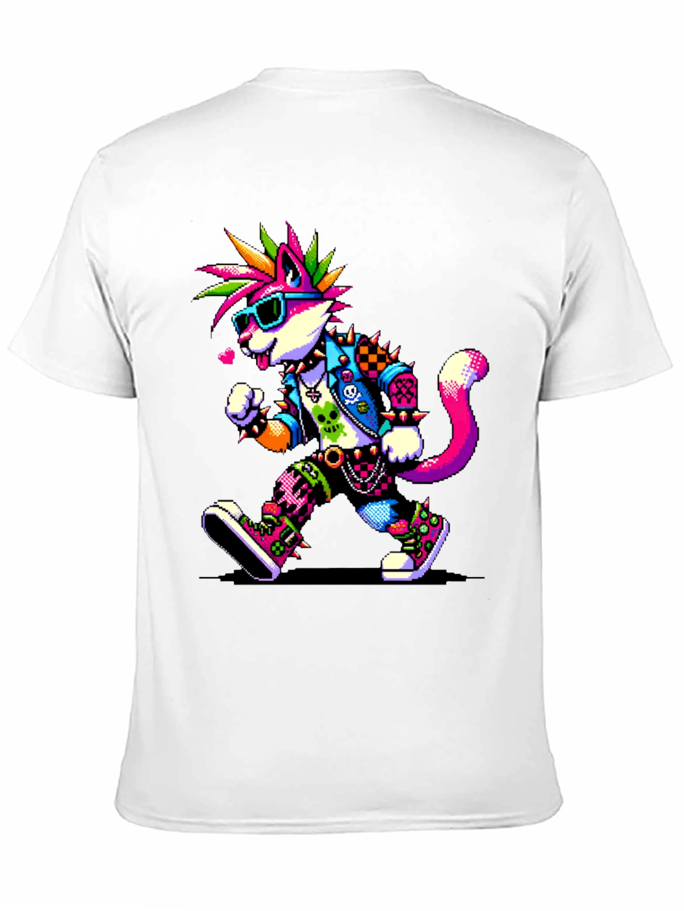 Punk Rock Cat T-Shirt
