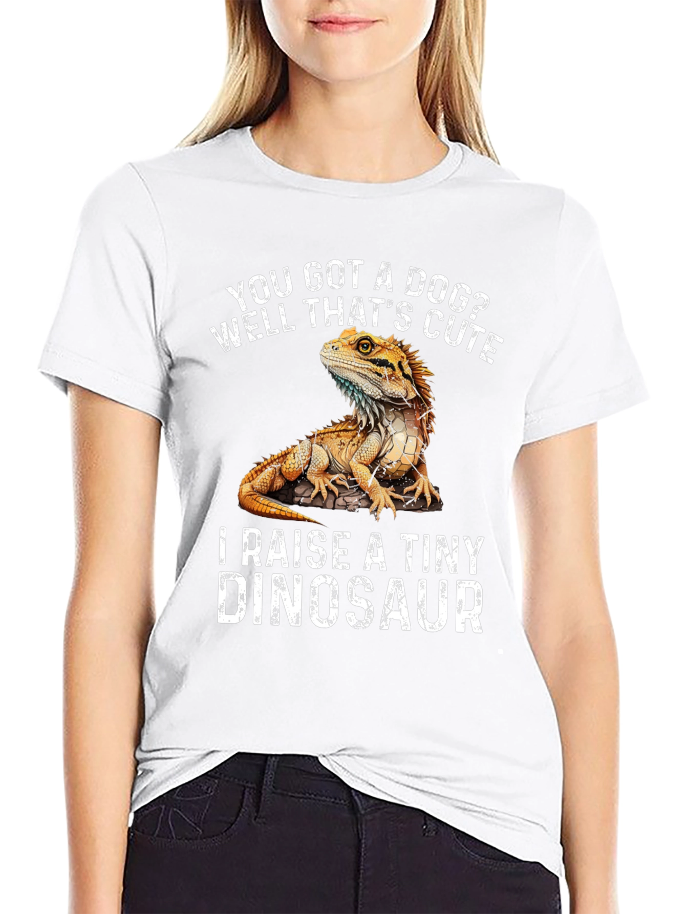 Funny Bearded Dragon T-Shirt - Raise a Tiny Dinosaur