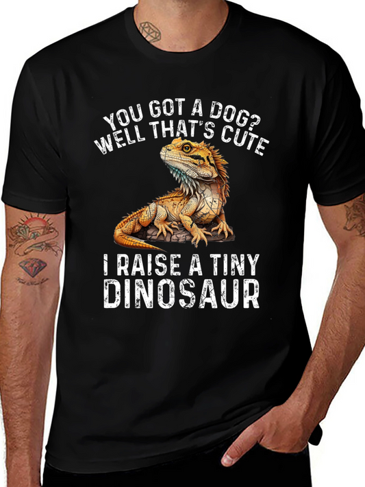 Funny Bearded Dragon T-Shirt - Raise a Tiny Dinosaur