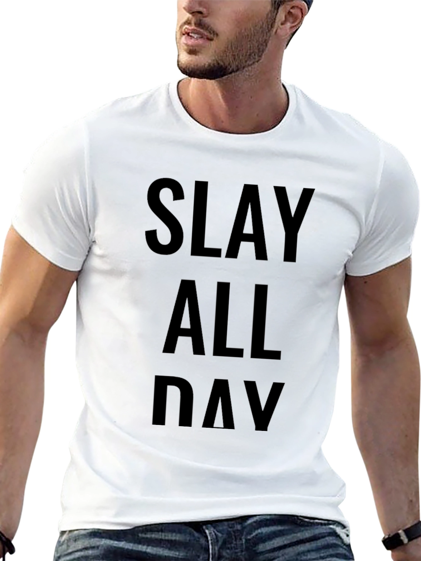 Slay All Day Black Graphic Tee