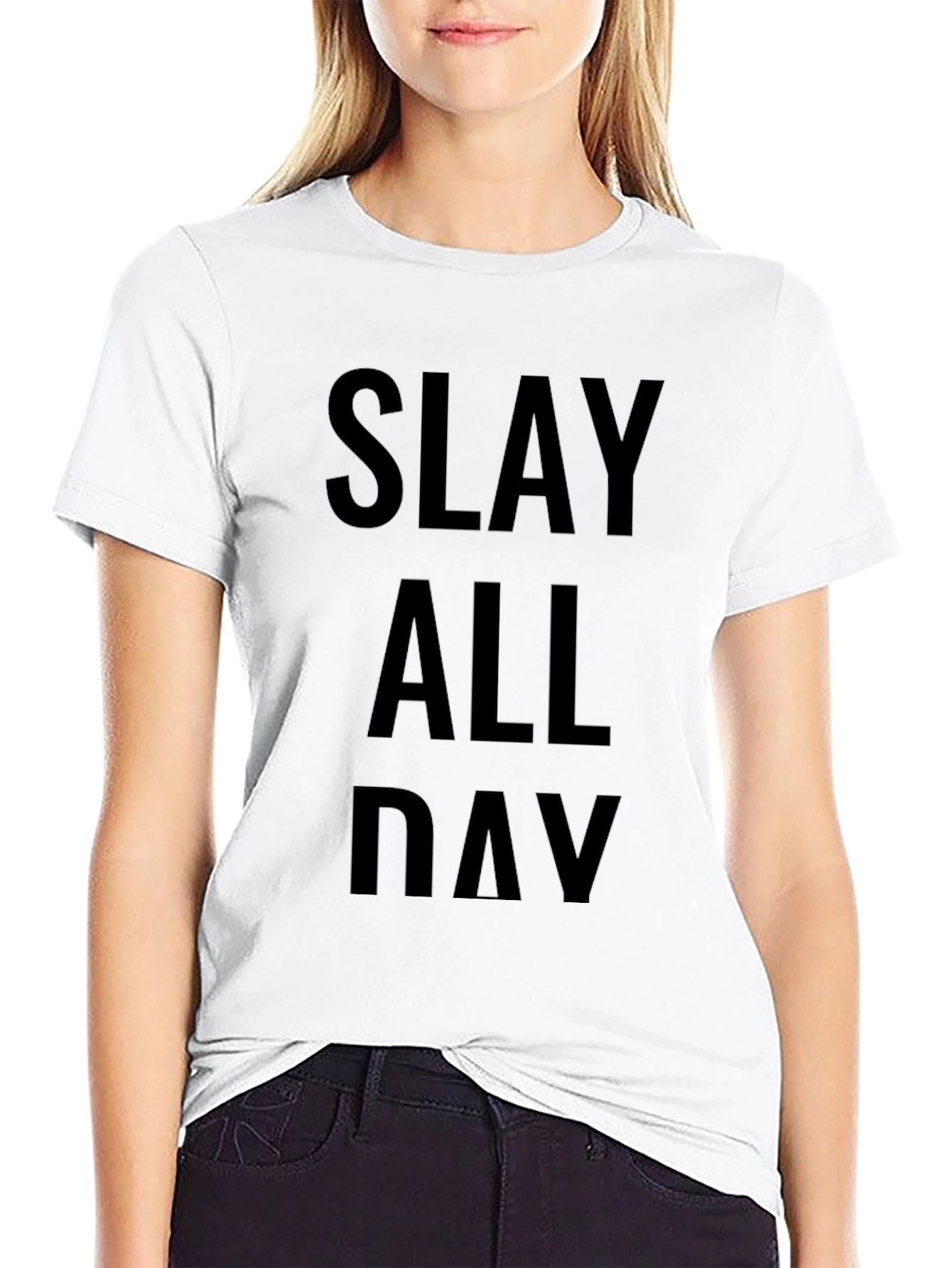 Slay All Day Black Graphic Tee