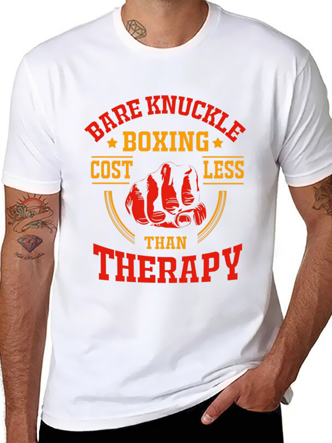 Bare Knuckle Boxing T-Shirt - Funny Therapy Alternative