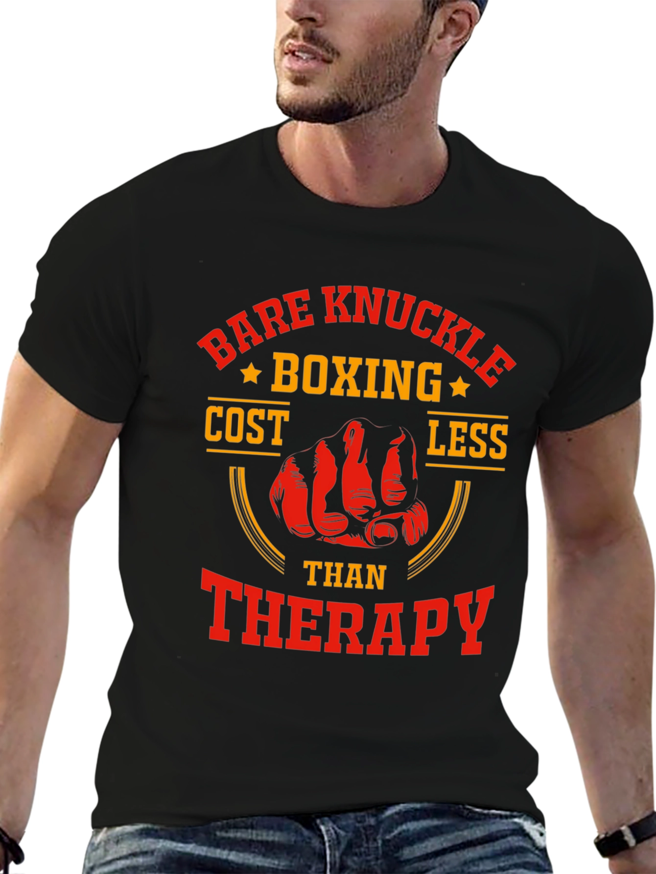 Bare Knuckle Boxing T-Shirt - Funny Therapy Alternative