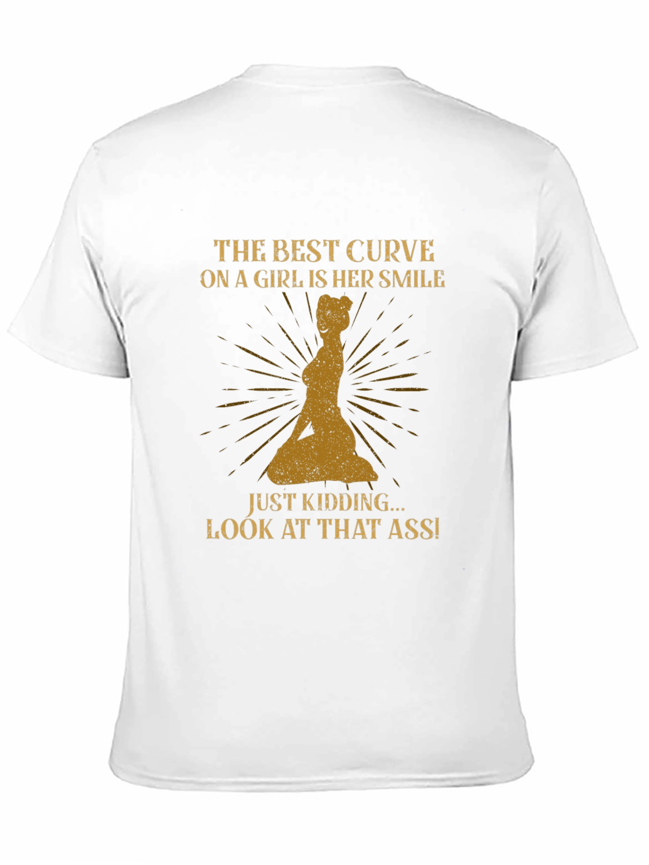 Humorous Slogan Graphic Tee - Best Curve