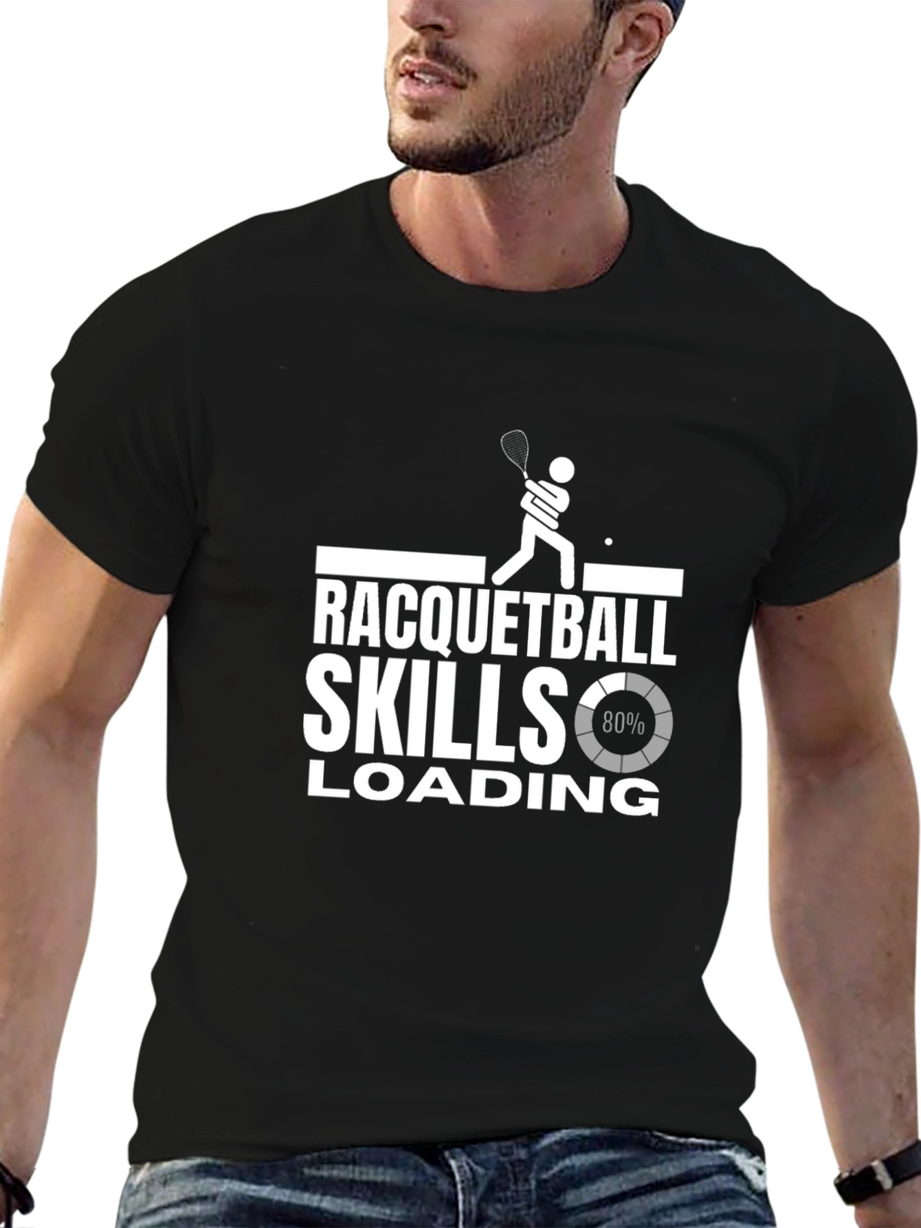 Racquetball Skills Loading Graphic T-Shirt