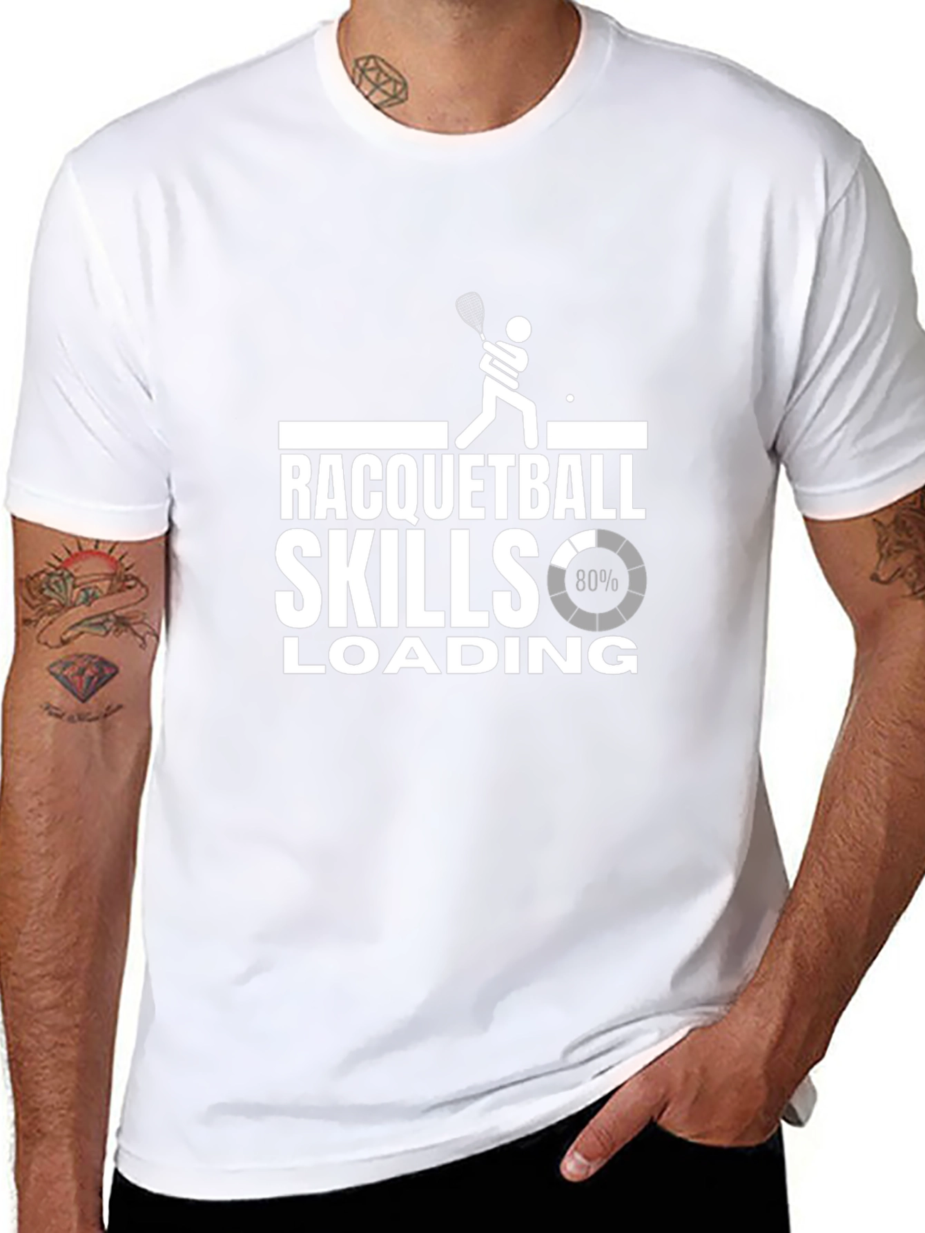 Racquetball Skills Loading Graphic T-Shirt
